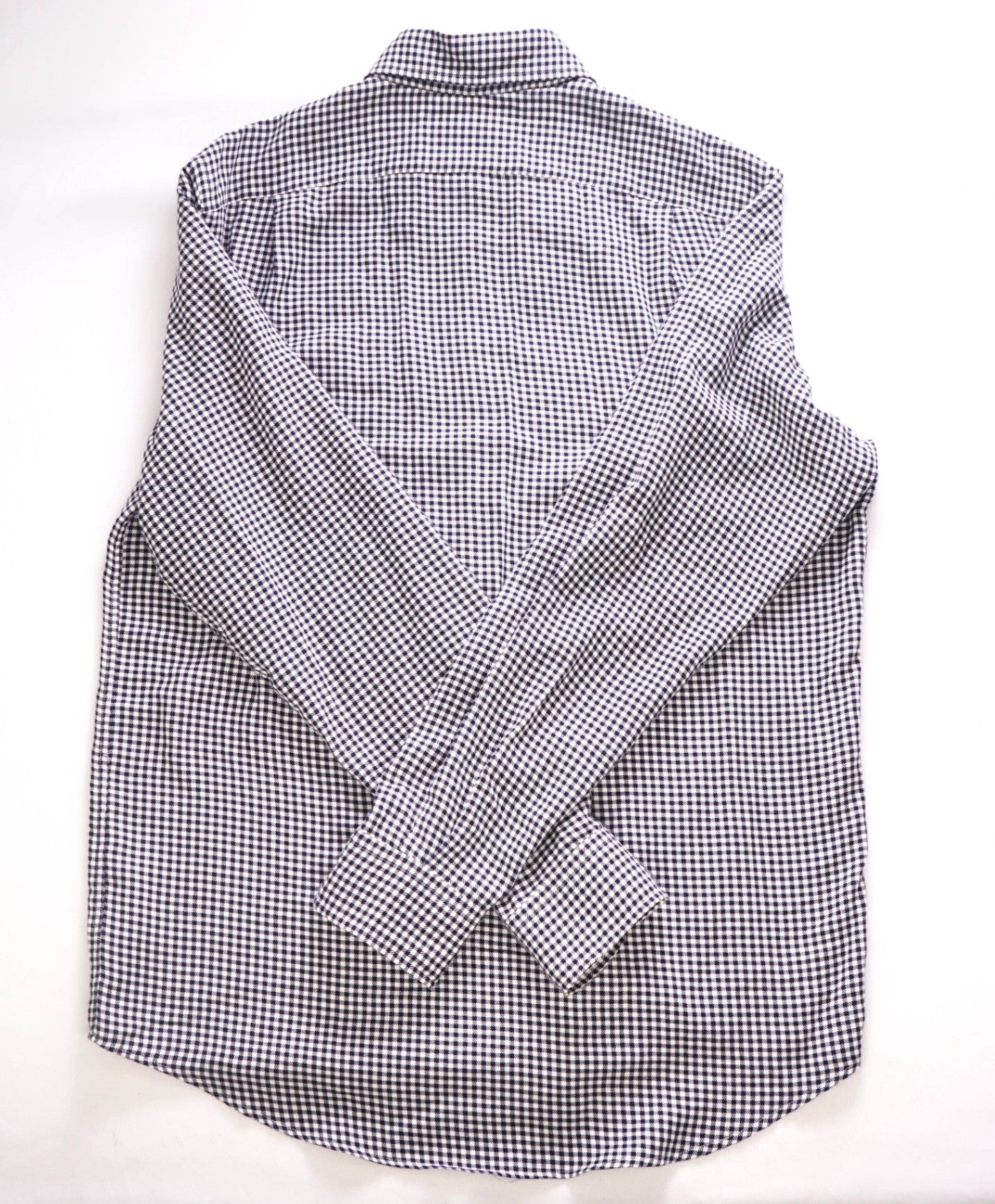 $450 Ralph Lauren Purple Label Blue/White Cotton/Cashmere Shirt - L
