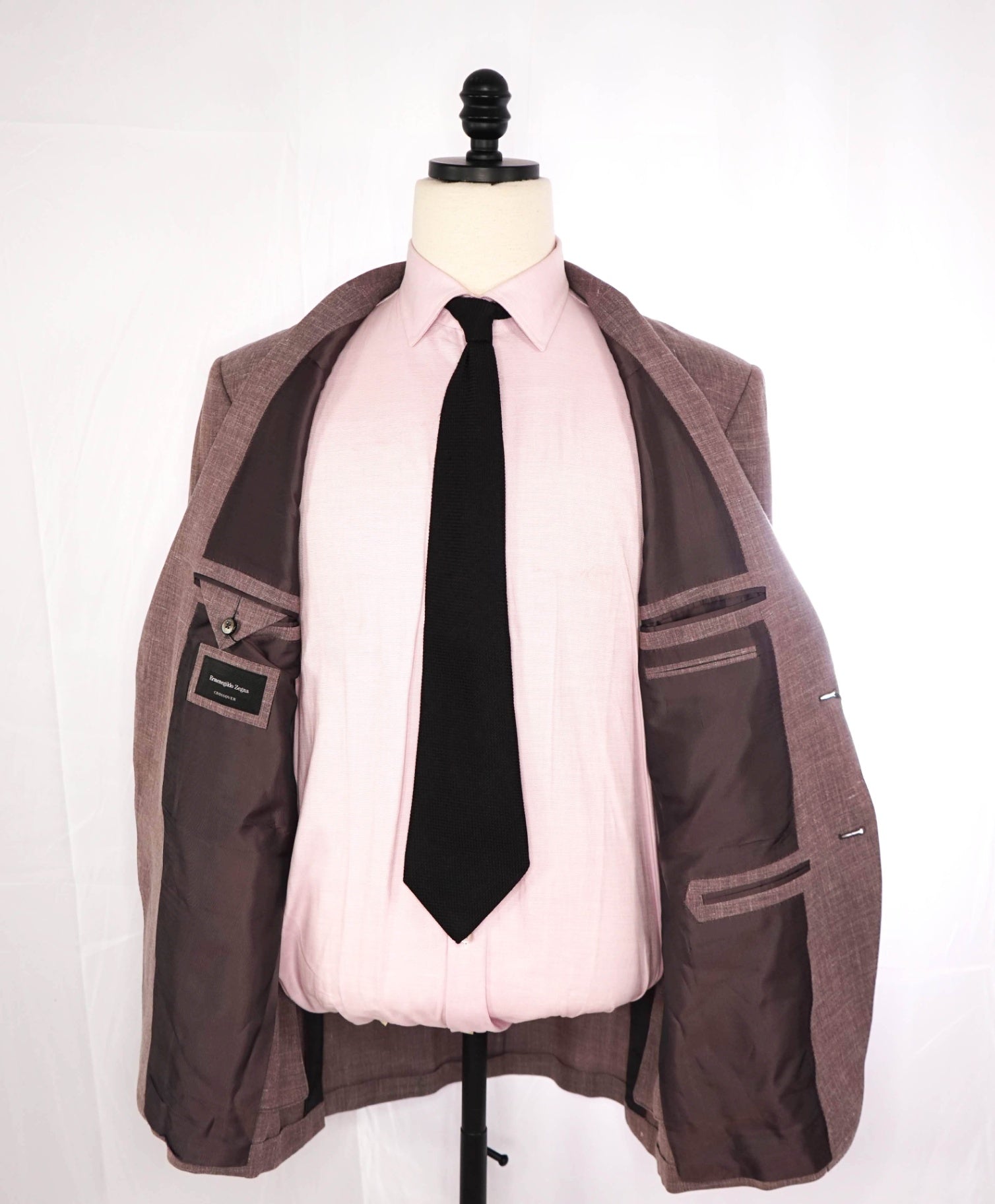 $2,695 ZEGNA - *Crossover* Pastel Pink Wool/Silk/Linen Blazer - 44R