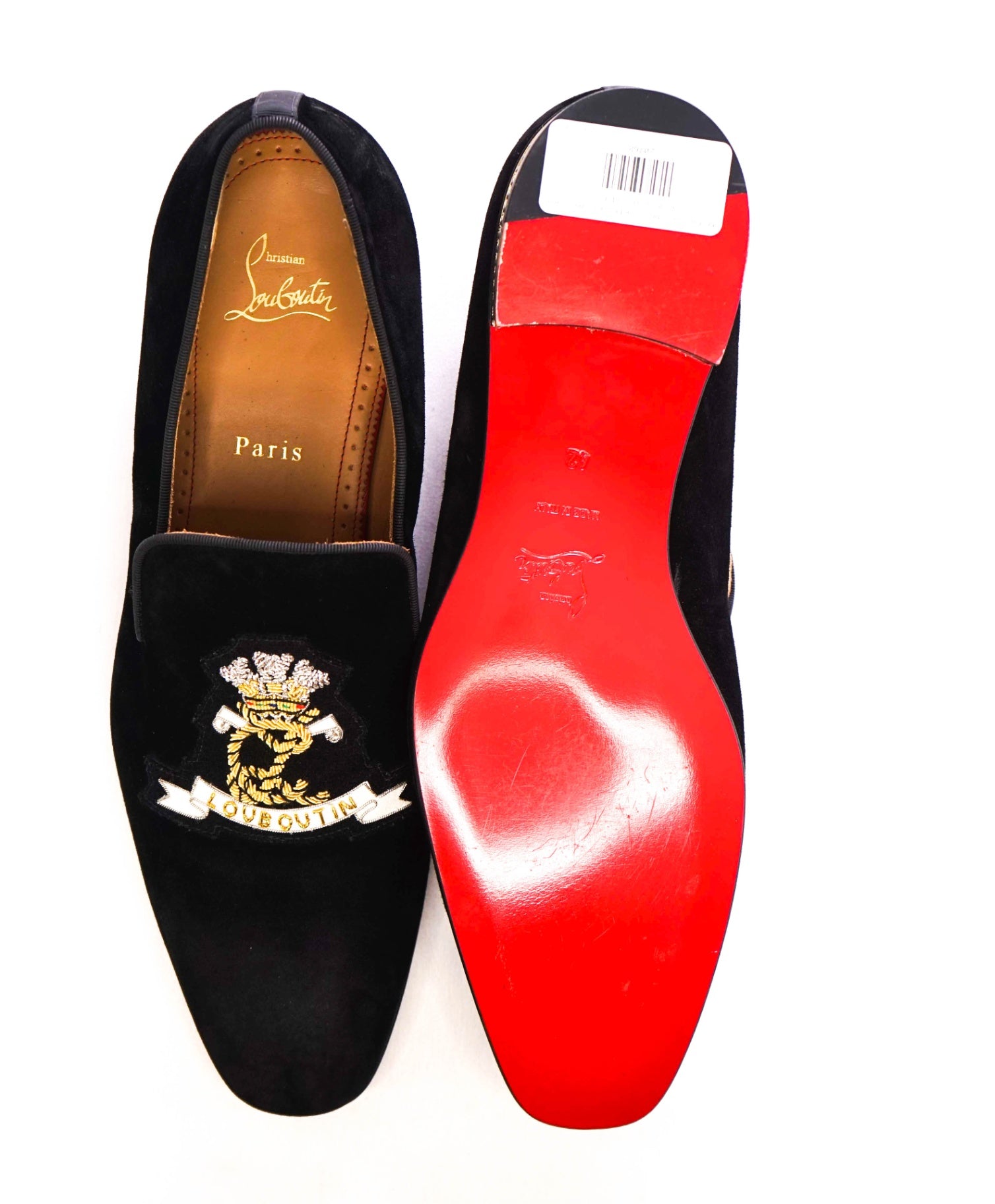 $1,250 CHRISTIAN LOUBOUTIN - *Colonnaki* "CREST" Loafers - US 9 (42EU)