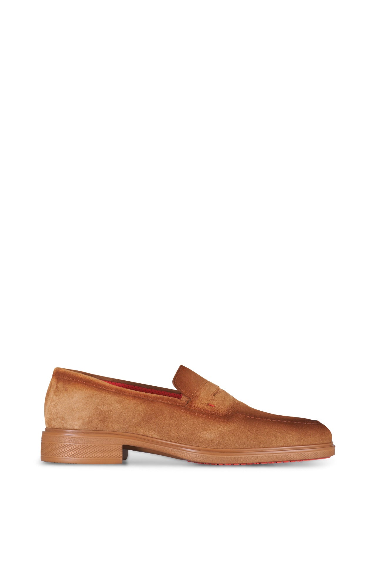 $750 SANTONI "Easy" Light Brown Sand Suede Loafers US 12 (UK11)