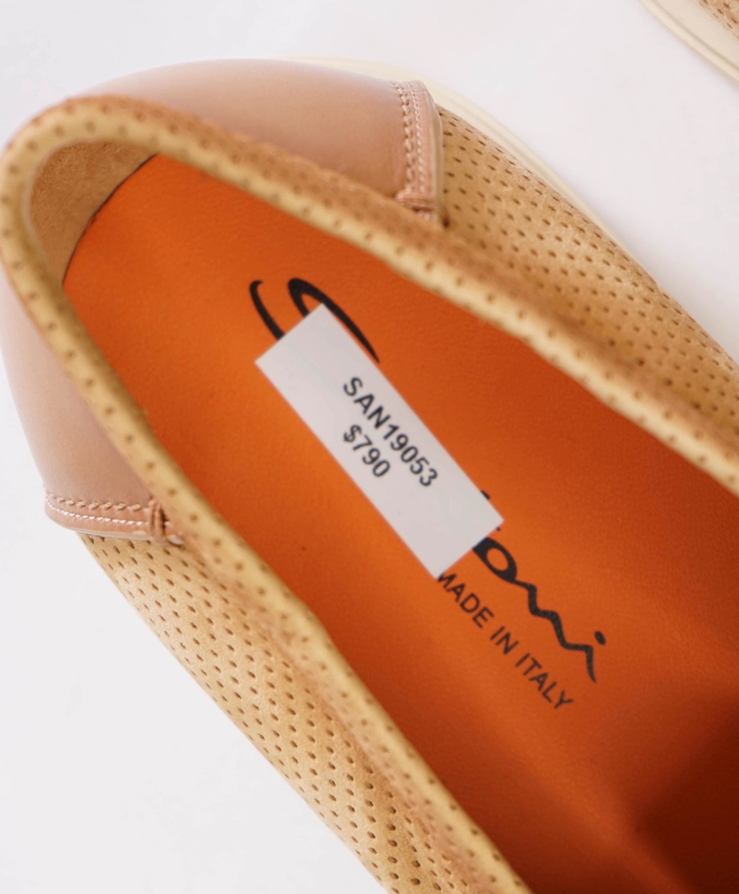 $790 SANTONI Sand Suede "SUMMER WALK" Loafers US 9 (UK8)