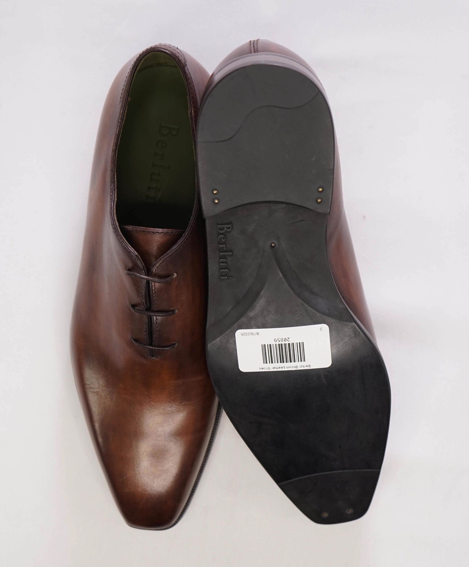 $2,600 BERLUTI Blake Whole-Cut Venezia Leather Oxfords 7US (6UK)