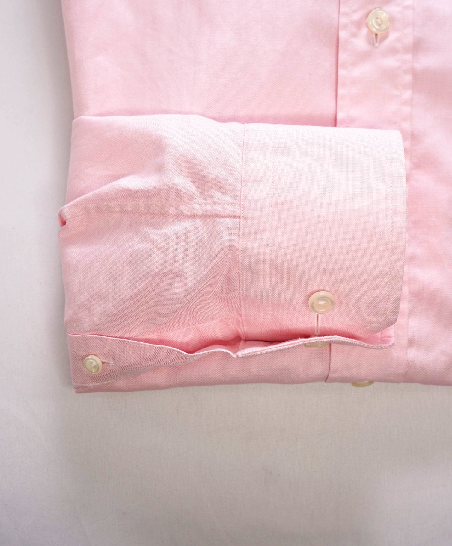 $295 ETON - Solid Pink "SLIM FIT" Oxford Cotton Shirt - S