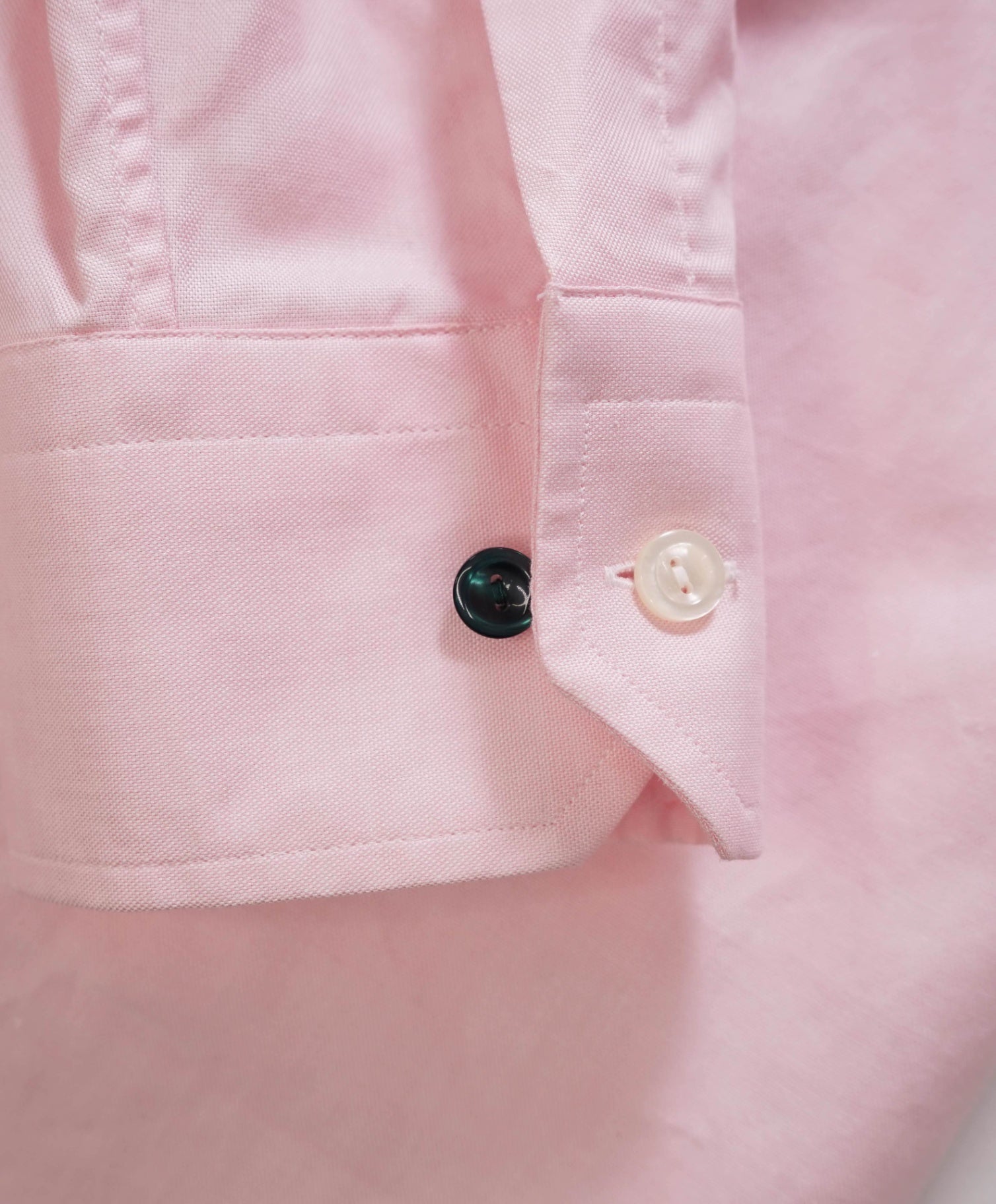 $295 ETON - Solid Pink "SLIM FIT" Oxford Cotton Shirt - S