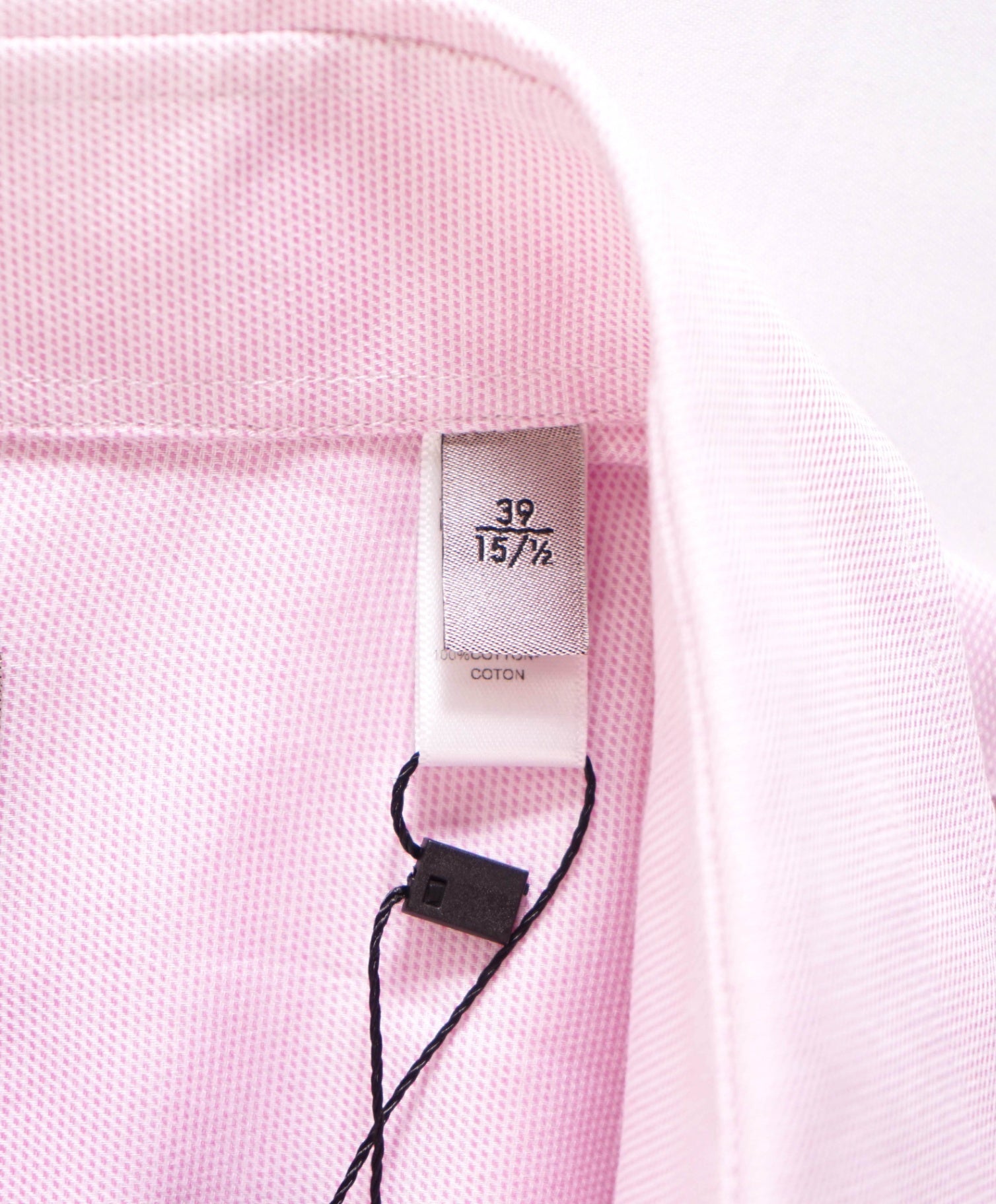 $195 Armani Collezioni - Textured Pink "MODERN FIT" Cotton Shirt - 15.5 M