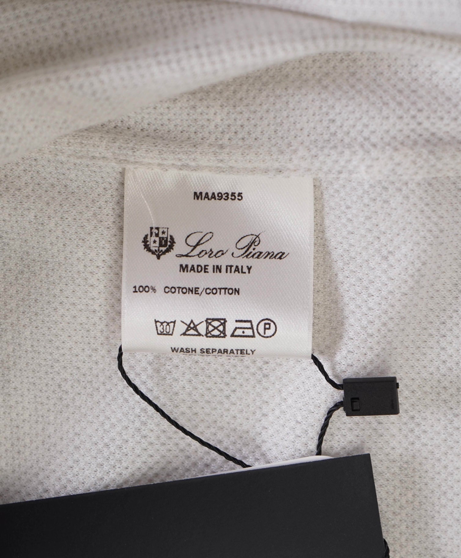$1,300 LORO PIANA - Stone Neutral Pique Cotton Shirt - XL