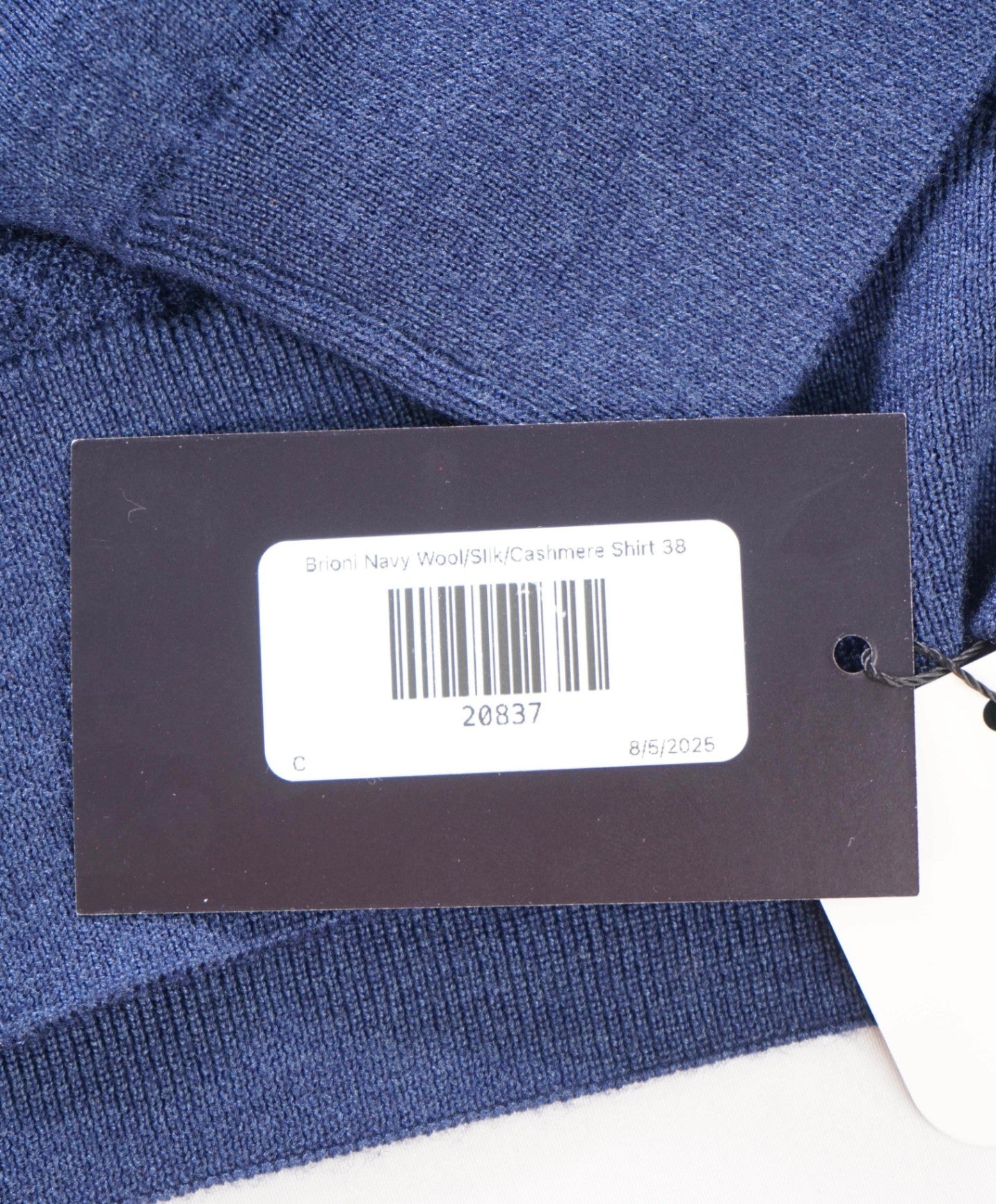 $1,095 Brioni - Navy Wool/Silk/Cashmere Crewneck Sweater - 38 (S)