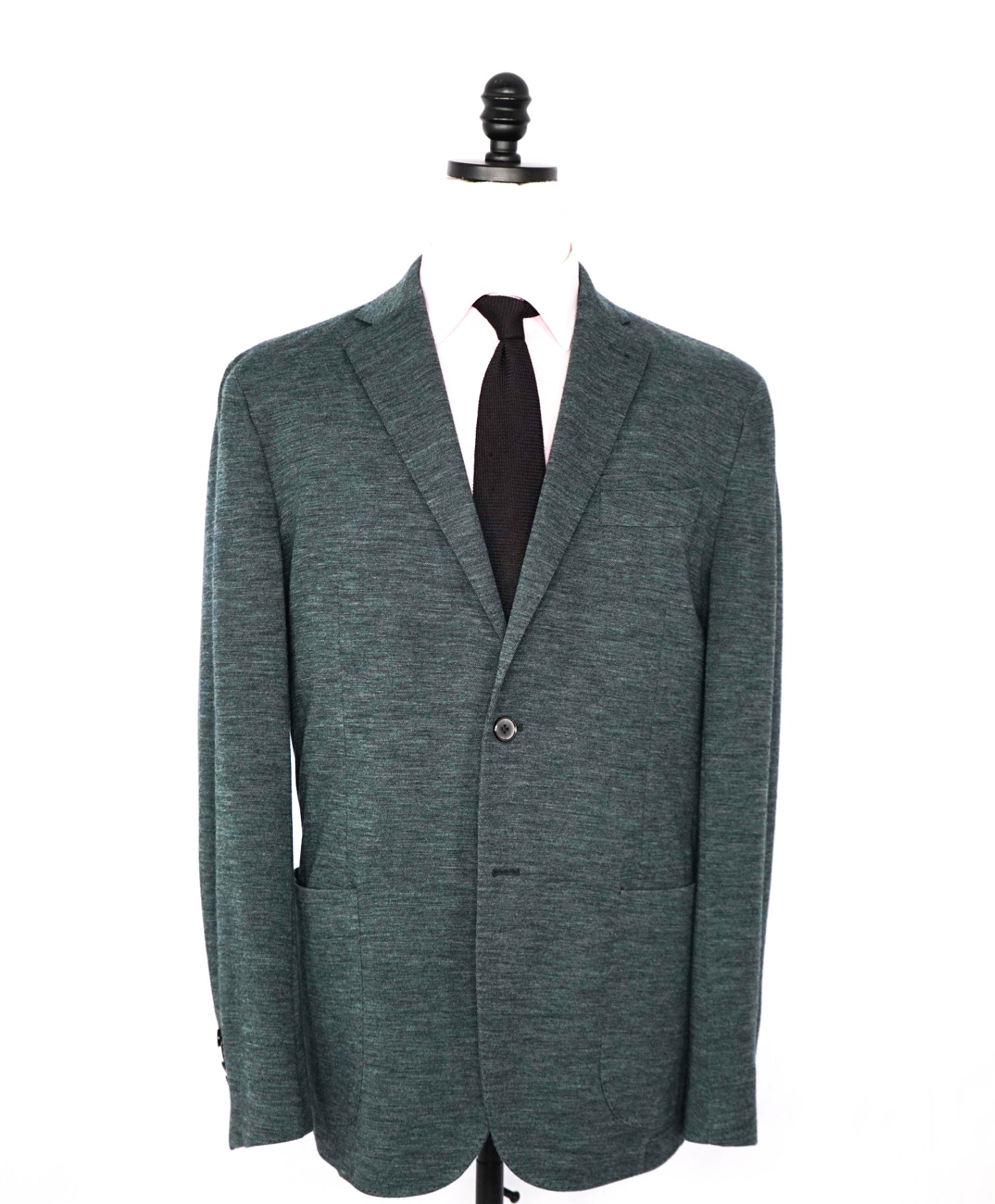 $995 LORO PIANA - For Saks Fifth Ave “CAPOLAVORO” Green Blazer- 44R