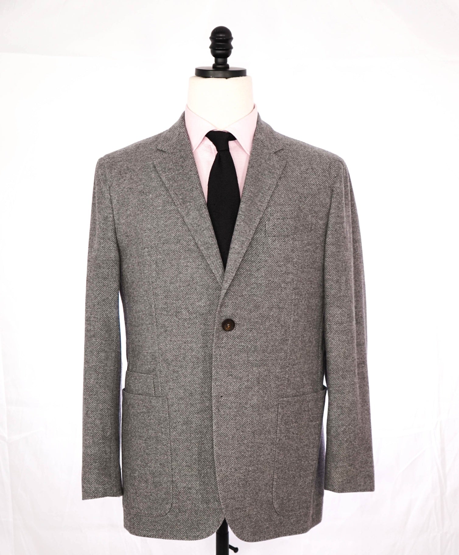 $3,290 ZEGNA - Gray "TROFEO" Wool/Cashmere Jacket Blazer - 42R