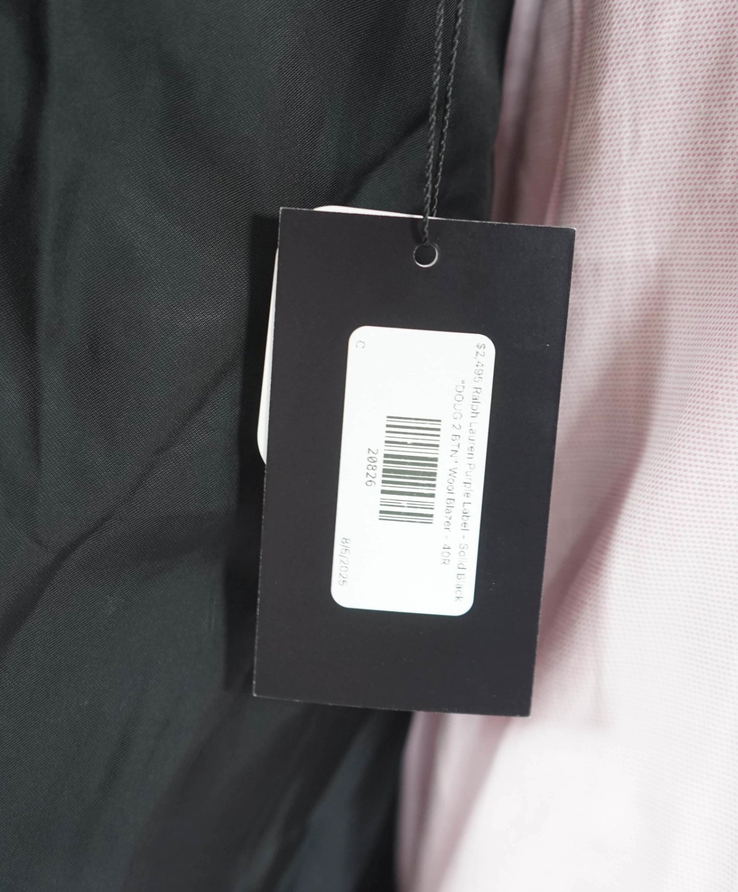 $2,695 RALPH LAUREN PURPLE LABEL - *DOUG* Black Blazer - - 40R