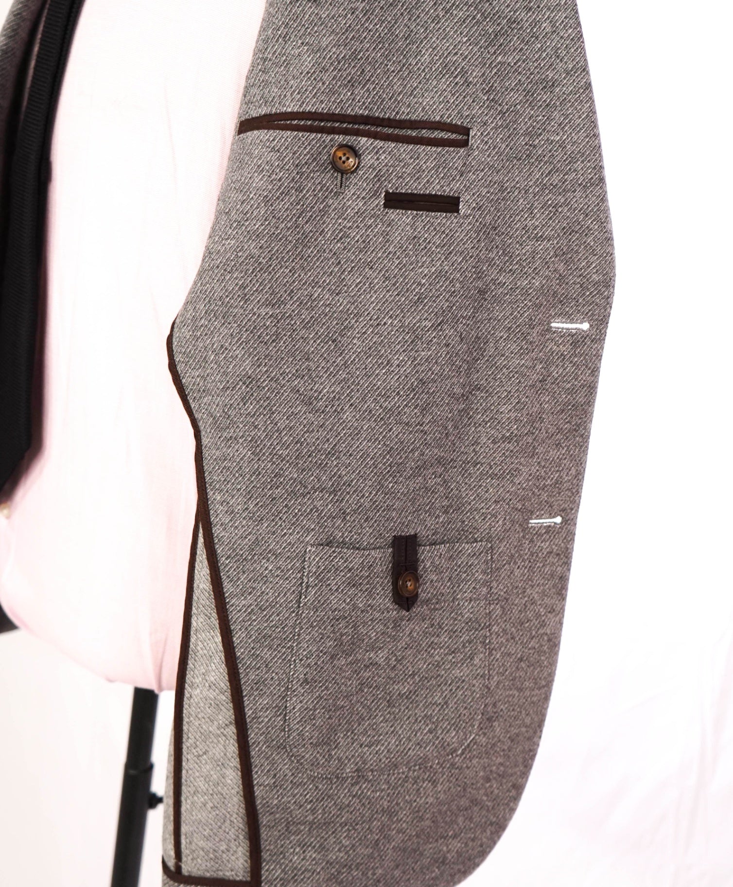 $3,290 ZEGNA - Gray "TROFEO" Wool/Cashmere Jacket Blazer - 42R