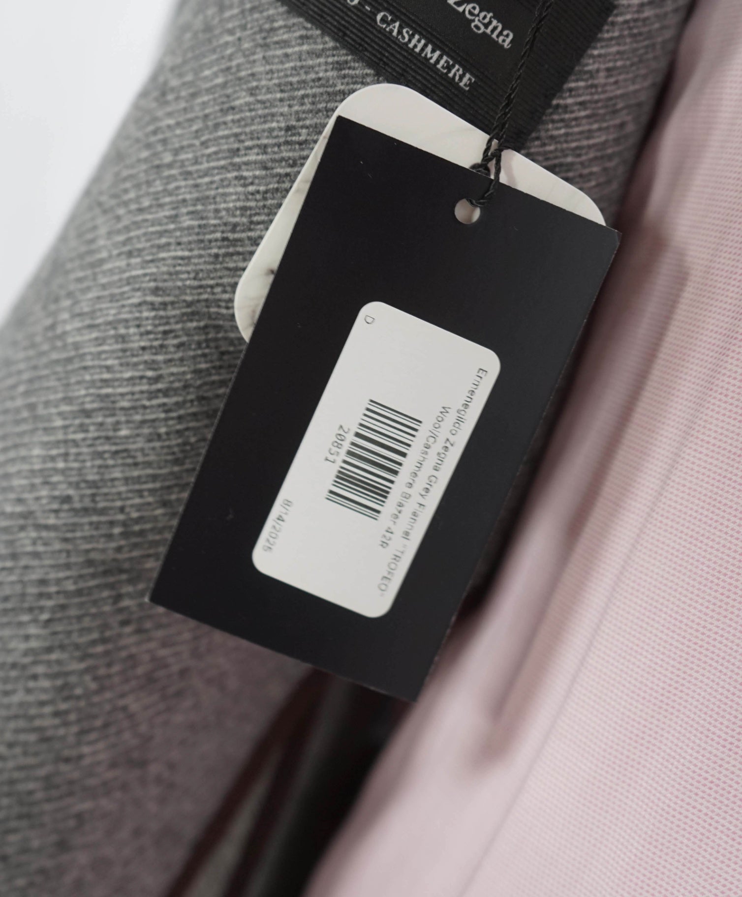 $3,290 ZEGNA - Gray "TROFEO" Wool/Cashmere Jacket Blazer - 42R