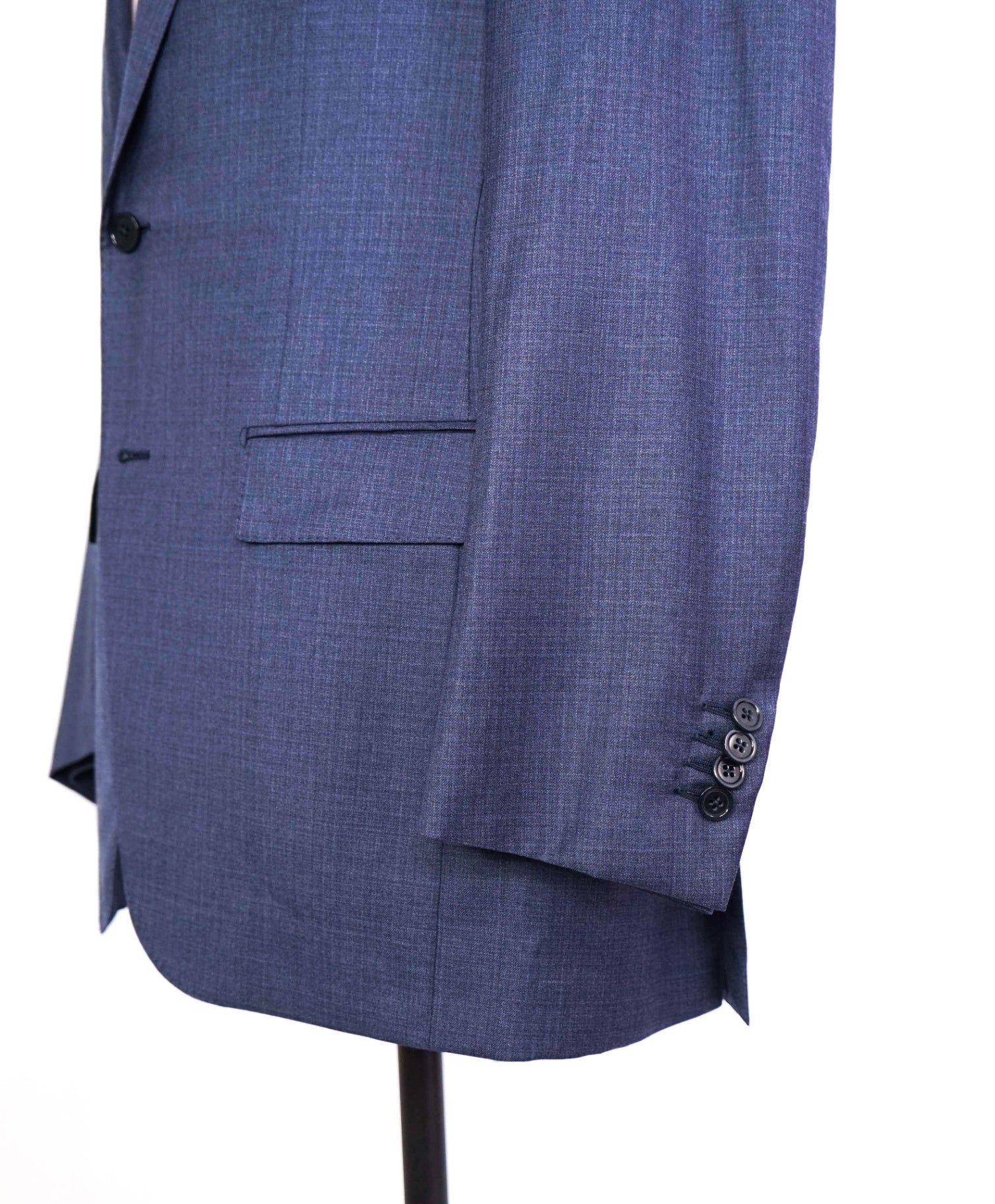 $3,250 ZEGNA - "MULTISEASON" Semi-Lined Blue Wool Suit - 42R