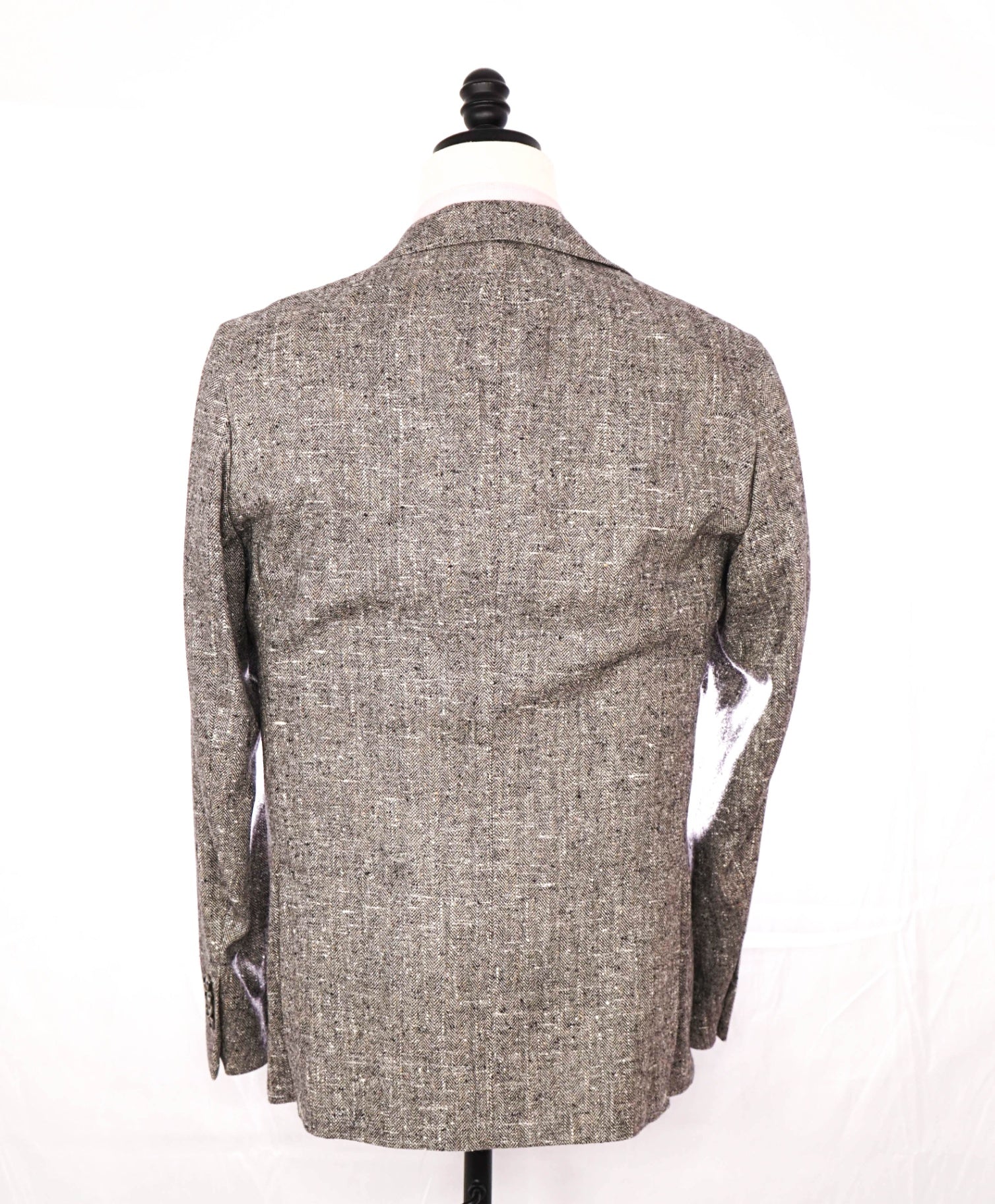 $995 Saks Fifth Avenue - Gray Twill Silk/Wool/Cashmere Blazer - 40R