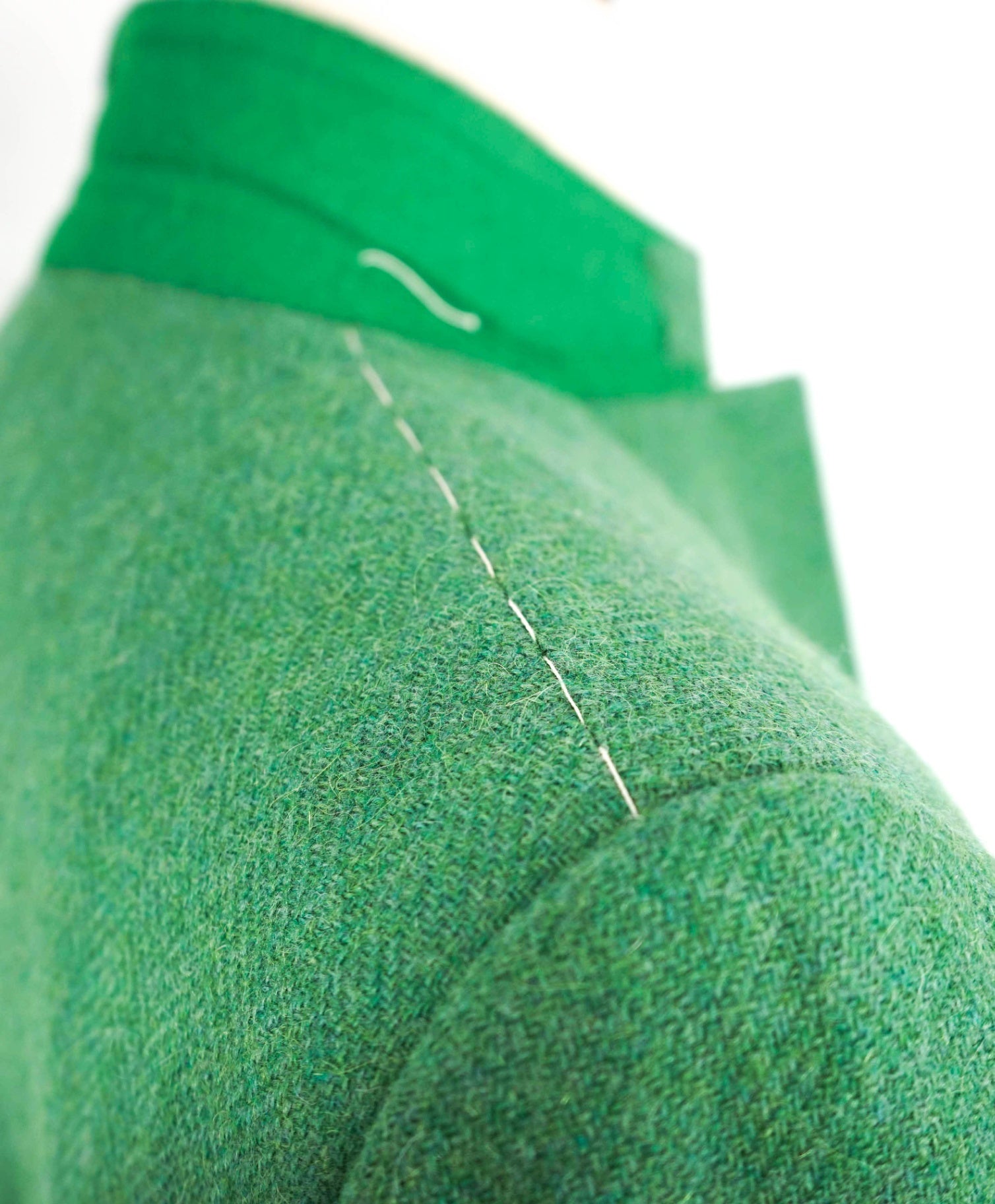 $2,895 Ralph Lauren Purple Label - Green Herringbone Wool/Alpaca Blazer- 42R