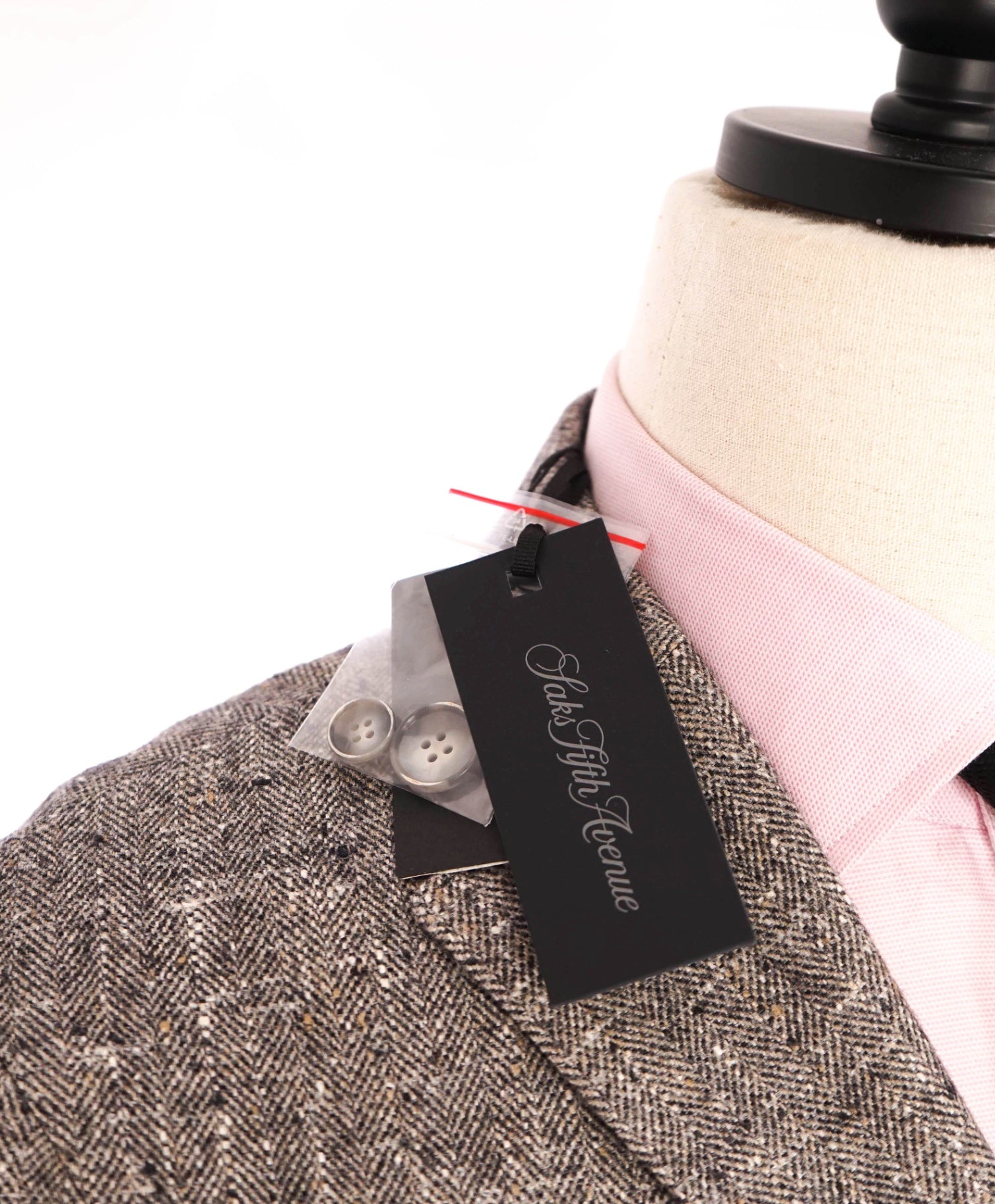 $995 Saks Fifth Avenue - Gray Twill Silk/Wool/Cashmere Blazer - 40R