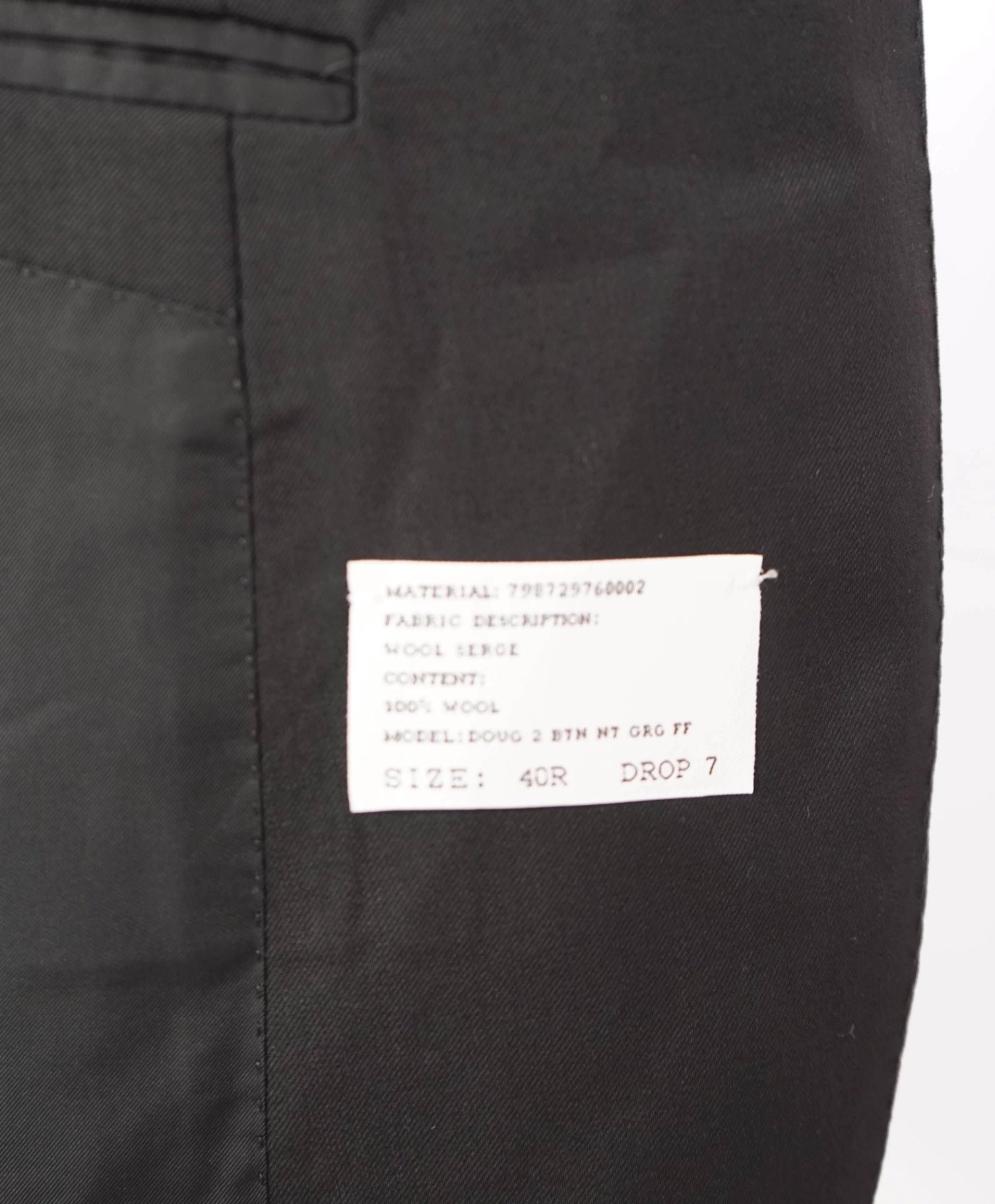 $2,695 RALPH LAUREN PURPLE LABEL - *DOUG* Black Blazer - - 40R