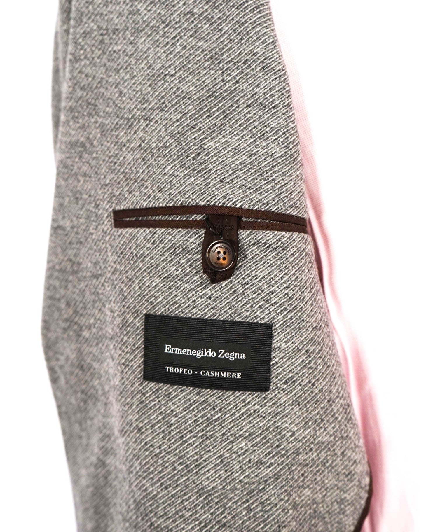 $3,290 ZEGNA - Gray "TROFEO" Wool/Cashmere Jacket Blazer - 42R
