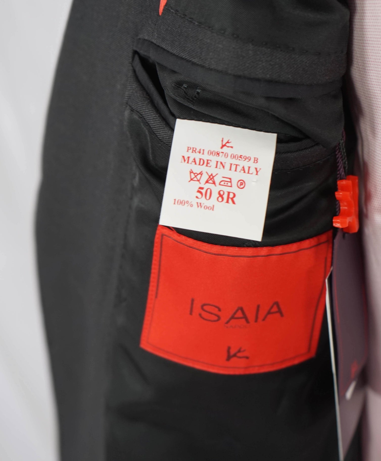 $3,995 ISAIA - Gray "AQUASPIDER" *CLOSET STAPLE* Coral Pin Suit -40R