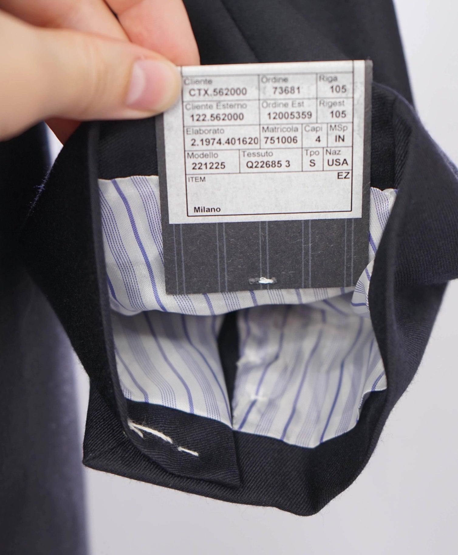 $3,495 Ermenegildo Zegna - Solid Navy "TROFEO" Wool Blazer - 48L
