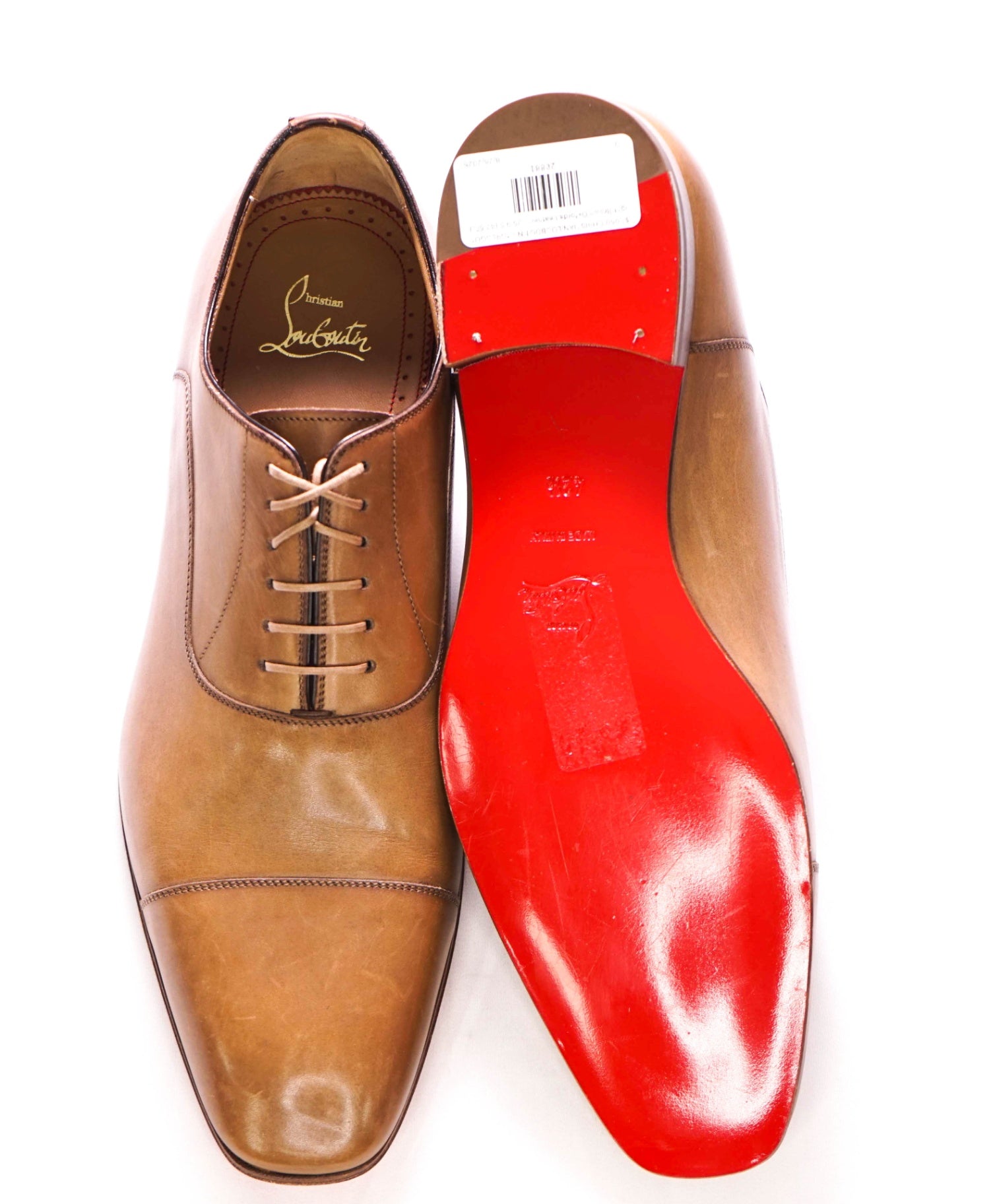$1,050 CHRISTIAN LOUBOUTIN - *GREGGO* Brown Oxfords - US 9.5 (42.5EU)