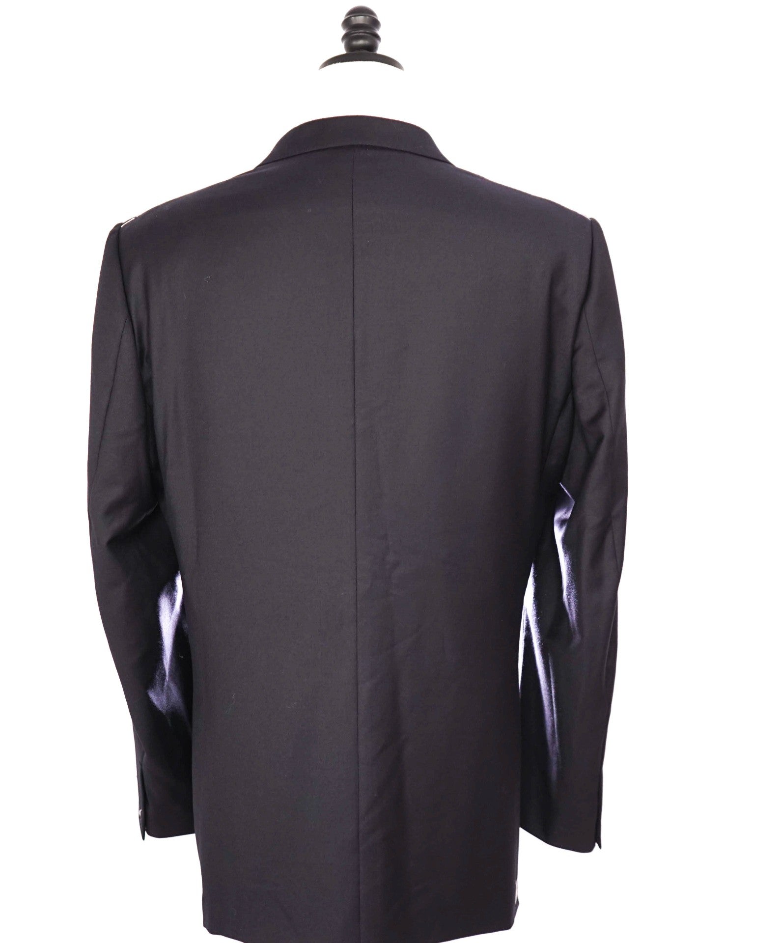 $3,495 Ermenegildo Zegna - Solid Navy "TROFEO" Wool Blazer - 48L