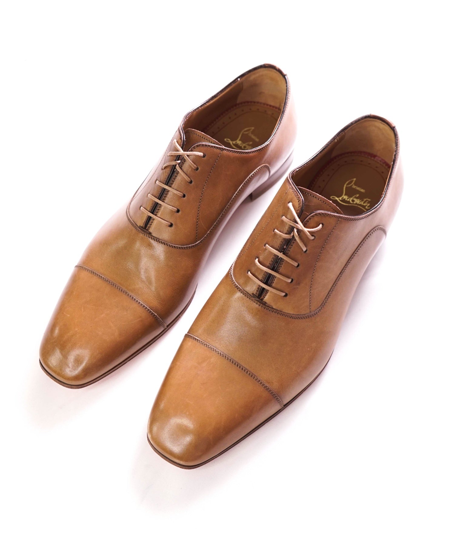 $1,050 CHRISTIAN LOUBOUTIN - *GREGGO* Brown Oxfords - US 9.5 (42.5EU)