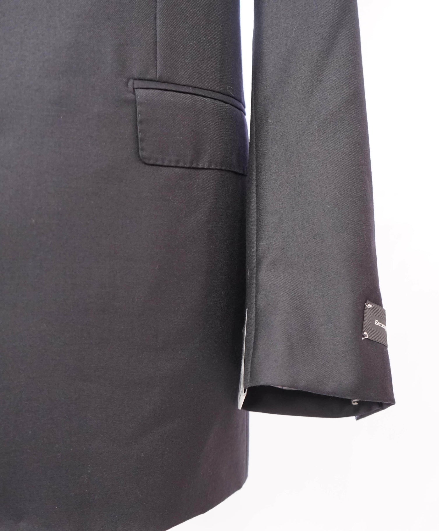 $3,495 Ermenegildo Zegna - Solid Navy "TROFEO" Wool Blazer - 48L