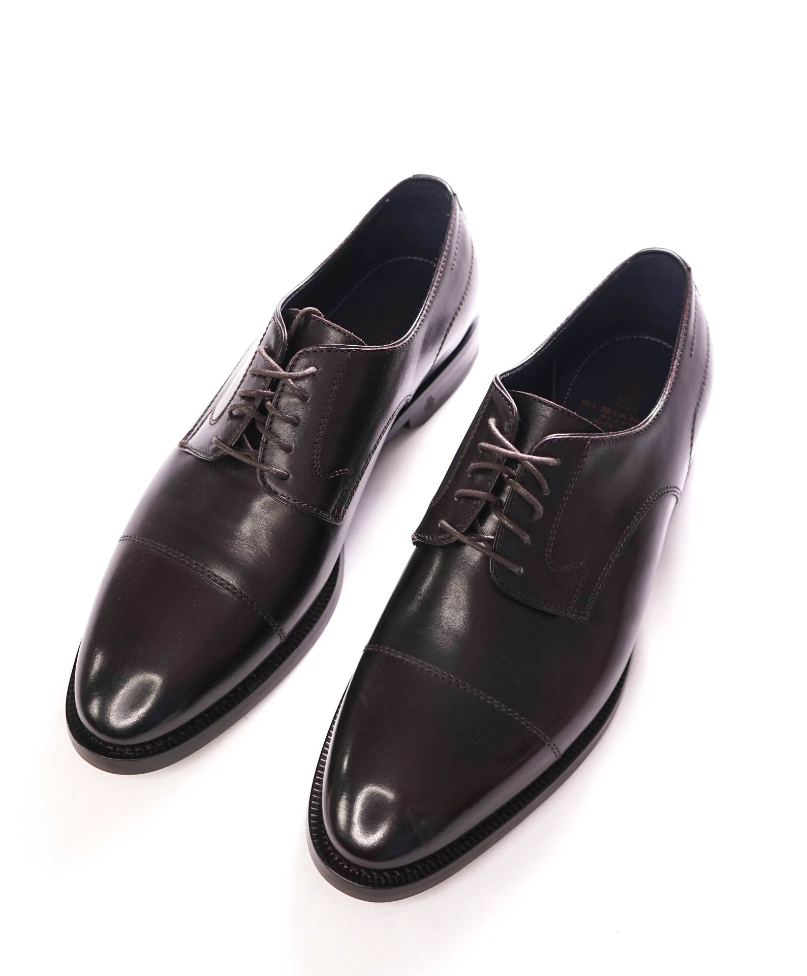 $895 DI BIANCO - Dark brown Derbies Leather - US 8.5 (EU41.5)