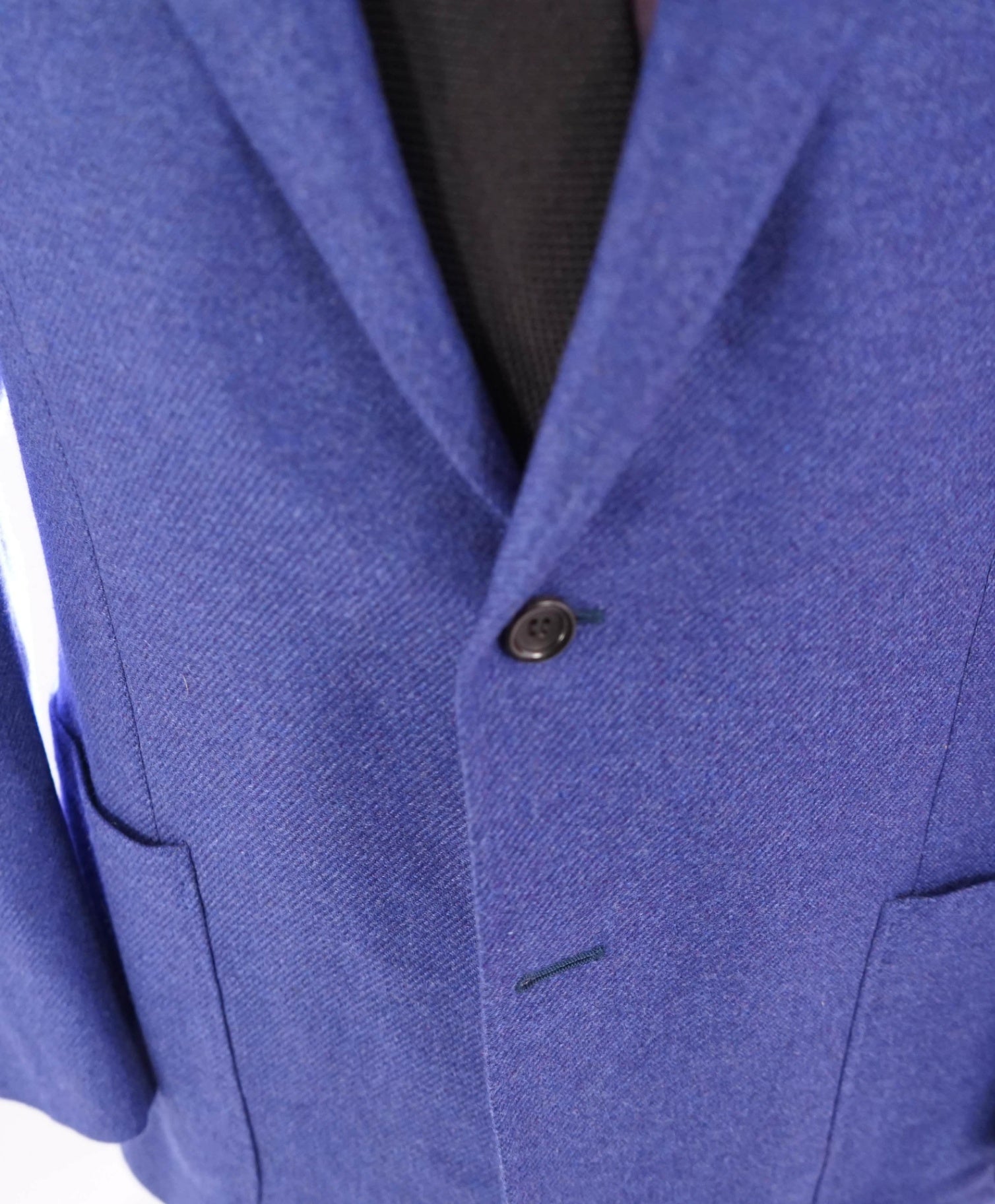 $3,295 CANALI - Royal Blue Twill PURE CASHMERE - 42R