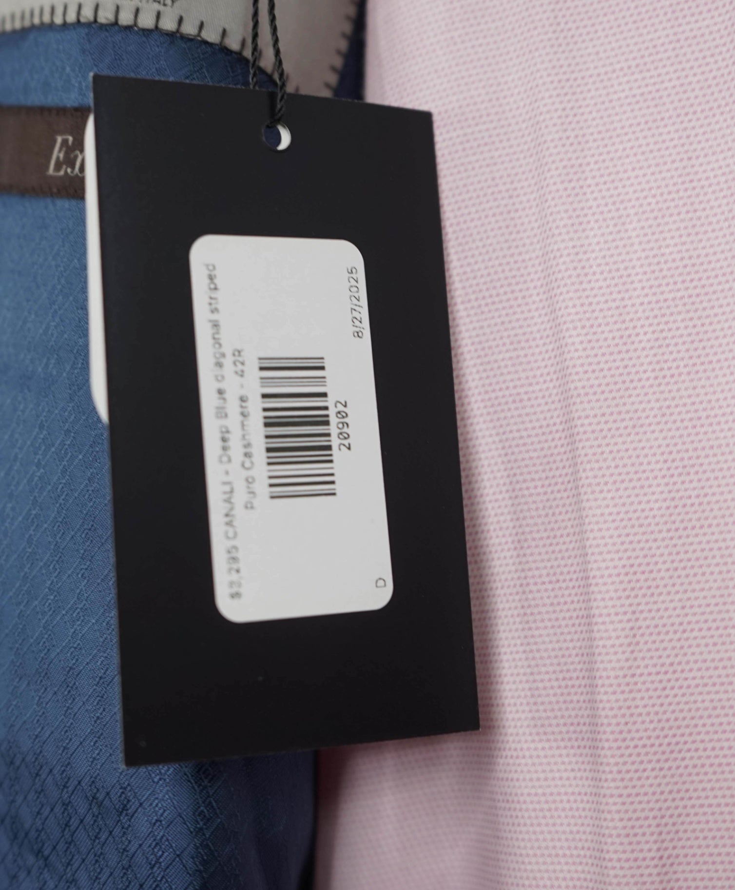 $3,295 CANALI - Royal Blue Twill PURE CASHMERE - 42R