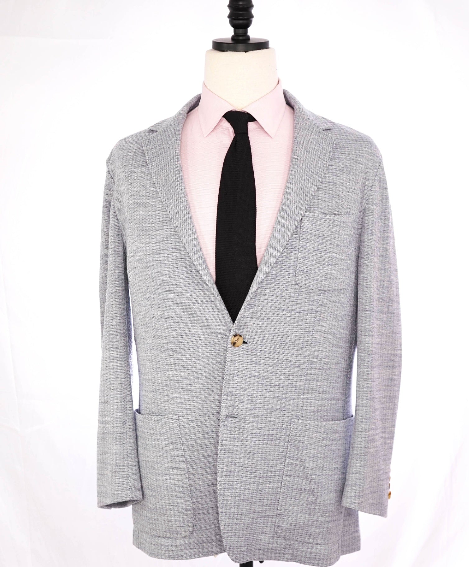 $2,295 CANALI - "Exclusive" Baby Blue Wool/Silk/Linen Sport coat - 42R
