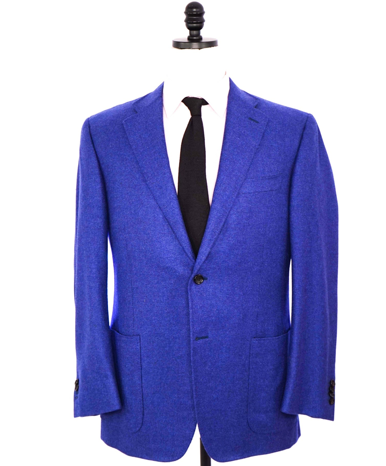 $3,295 CANALI - Royal Blue Twill PURE CASHMERE - 42R
