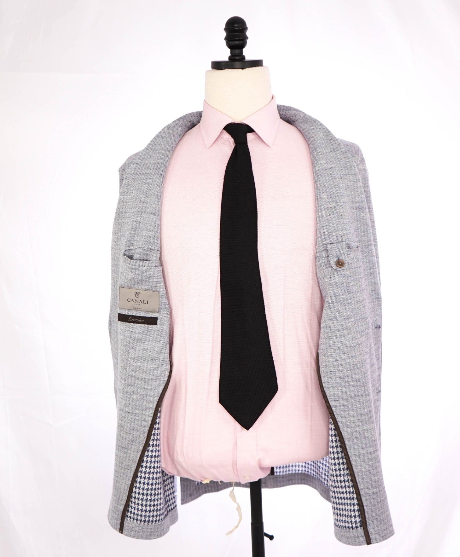 $2,295 CANALI - "Exclusive" Baby Blue Wool/Silk/Linen Sport coat - 42R