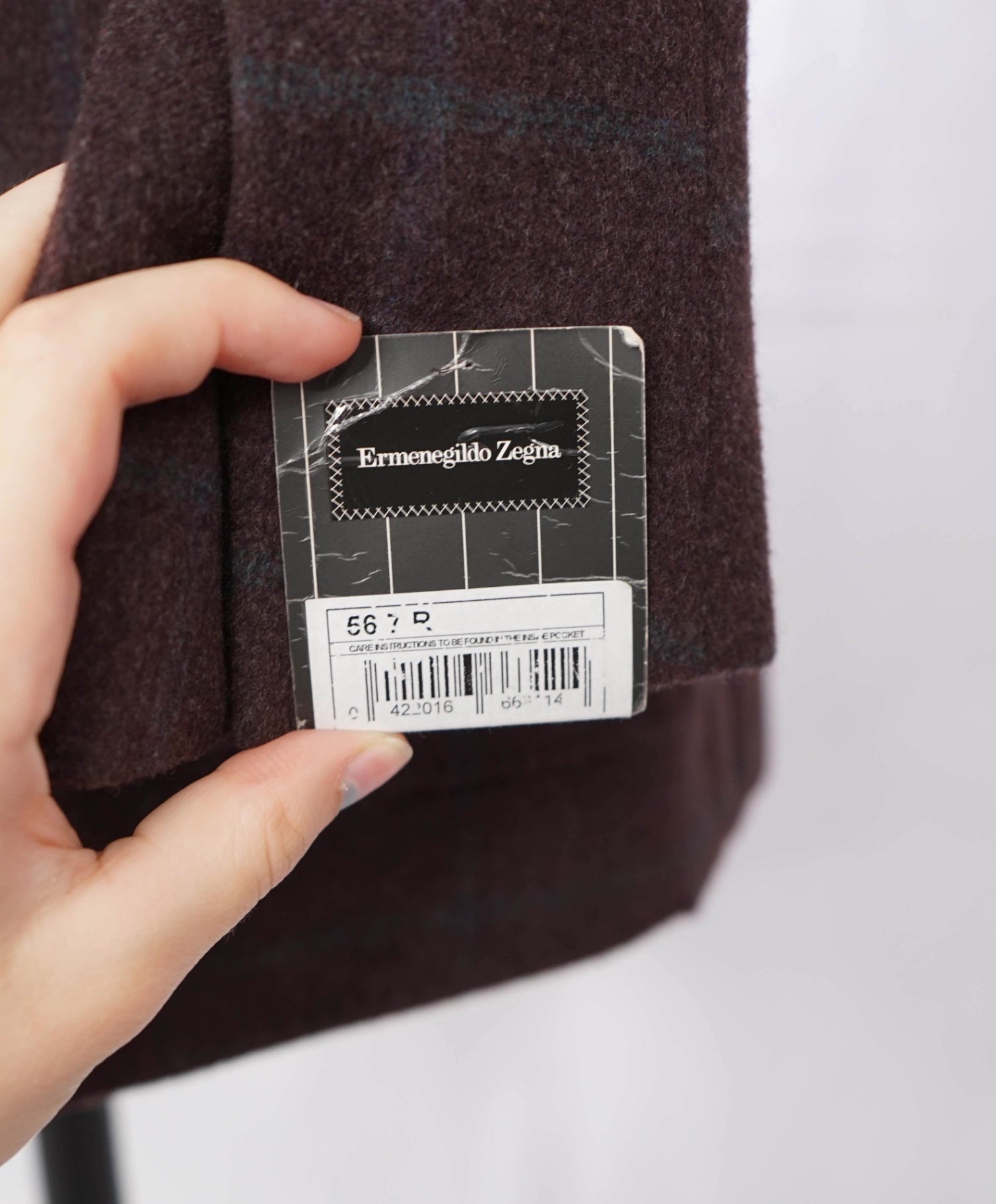 $3,695 ZEGNA - Burgundy "TROFEO" Cashmere STREET JACKET - 46R