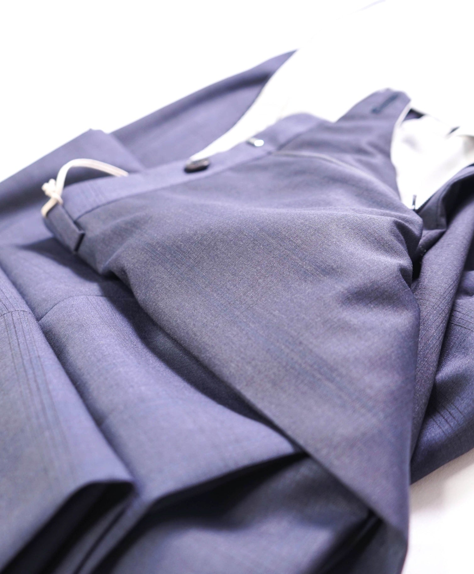 $1,095 BRIONI Navy Plaid Wool Dress Pants 42W