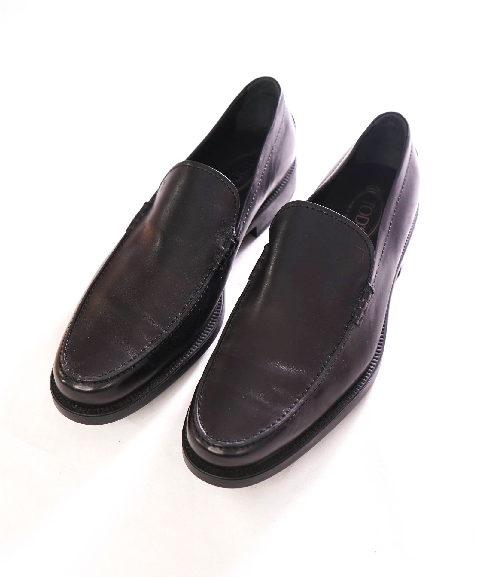 $825 TOD'S - BOSTON Black Leather Loafers - US 13.5 (12.5UK)