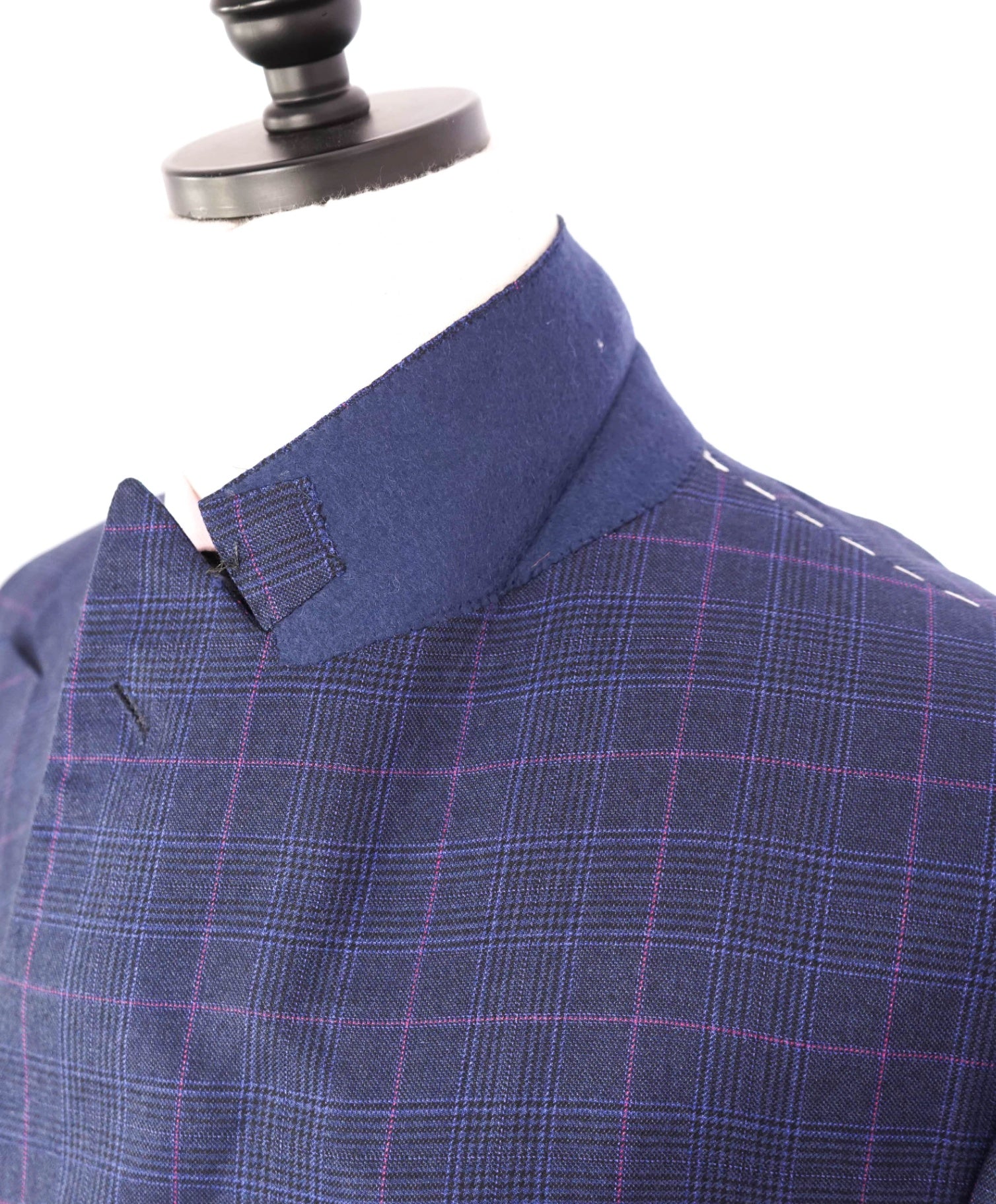 $11,000 KITON - Blue Double Breasted Cashmere/Silk Blazer- 44R