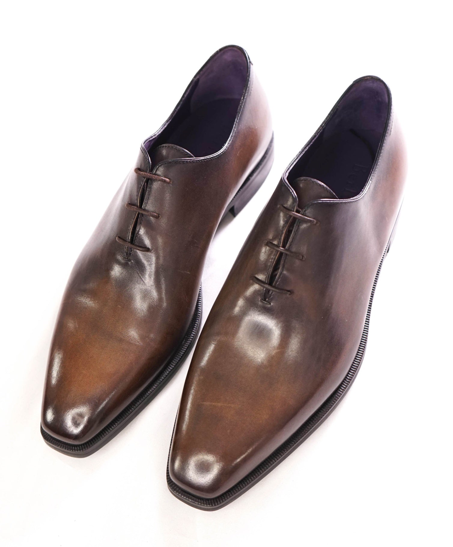 $2,600 BERLUTI - ALESSANDRO Brown Oxfords Leather - 9US (8UK)