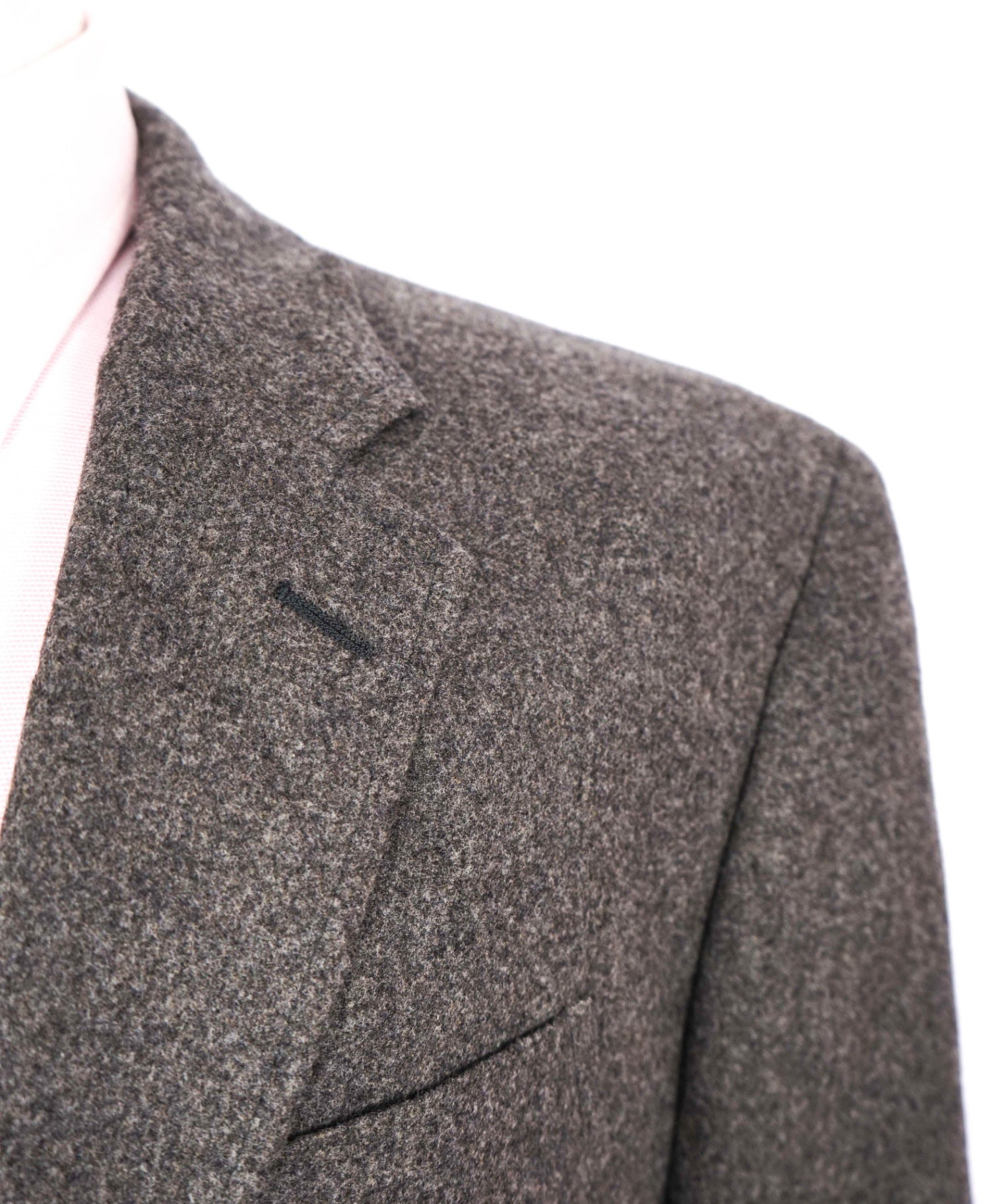 $798 POLO RALPH LAUREN - Gray Flannel Wool 2/3 Roll Lapel Blazer - 46R