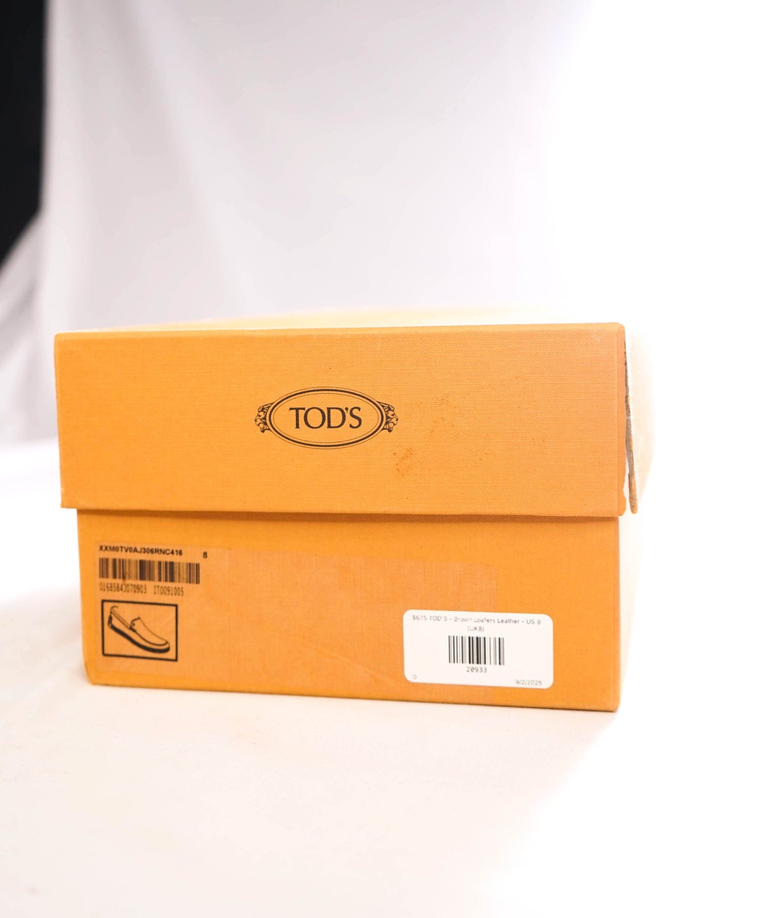 $1,045 Tod's Brown Leather Espadrille Driving Loafers - US 9 (UK8)