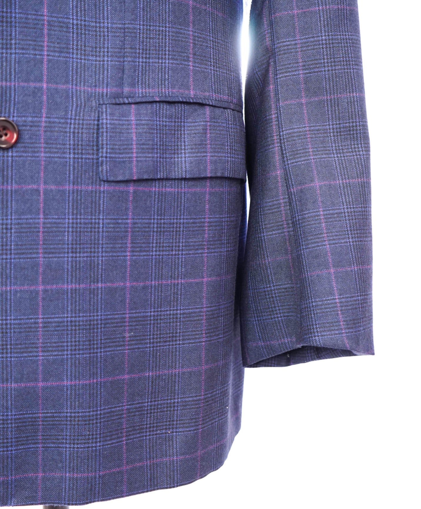 $11,000 KITON - Blue Double Breasted Cashmere/Silk Blazer- 44R