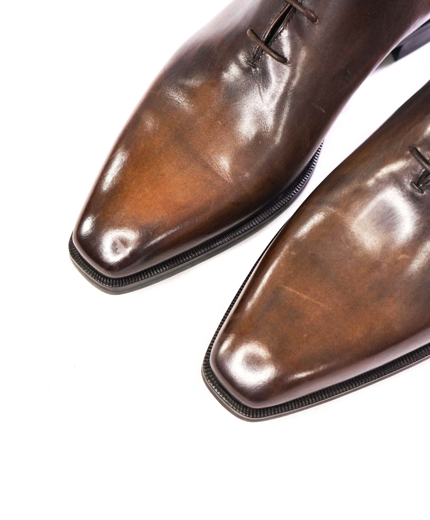 $2,600 BERLUTI - ALESSANDRO Brown Oxfords Leather - 9US (8UK)