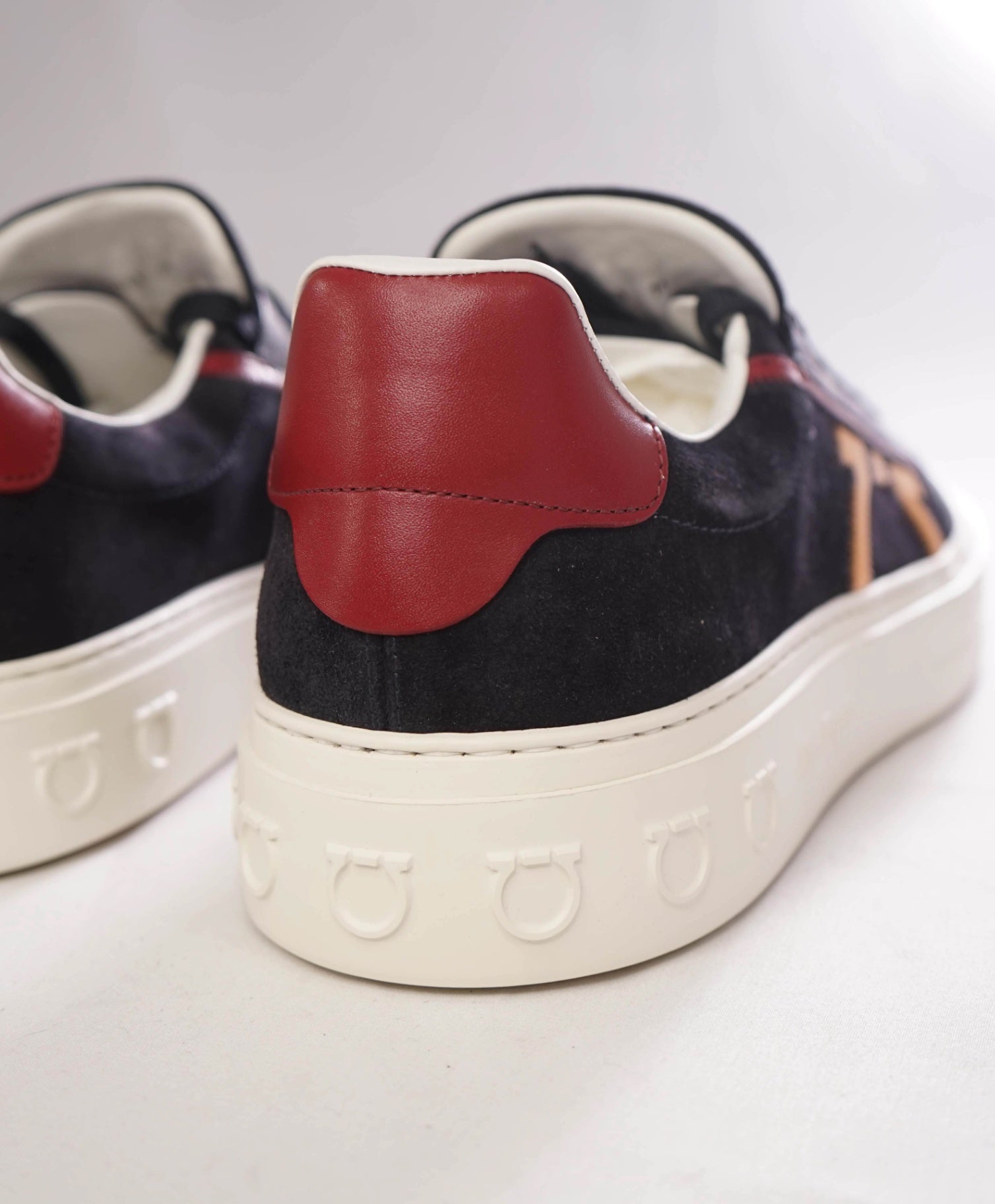 $750 FERRAGAMO - *BORG 5* Blue/Yellow Gancini Sneaker - 11 M