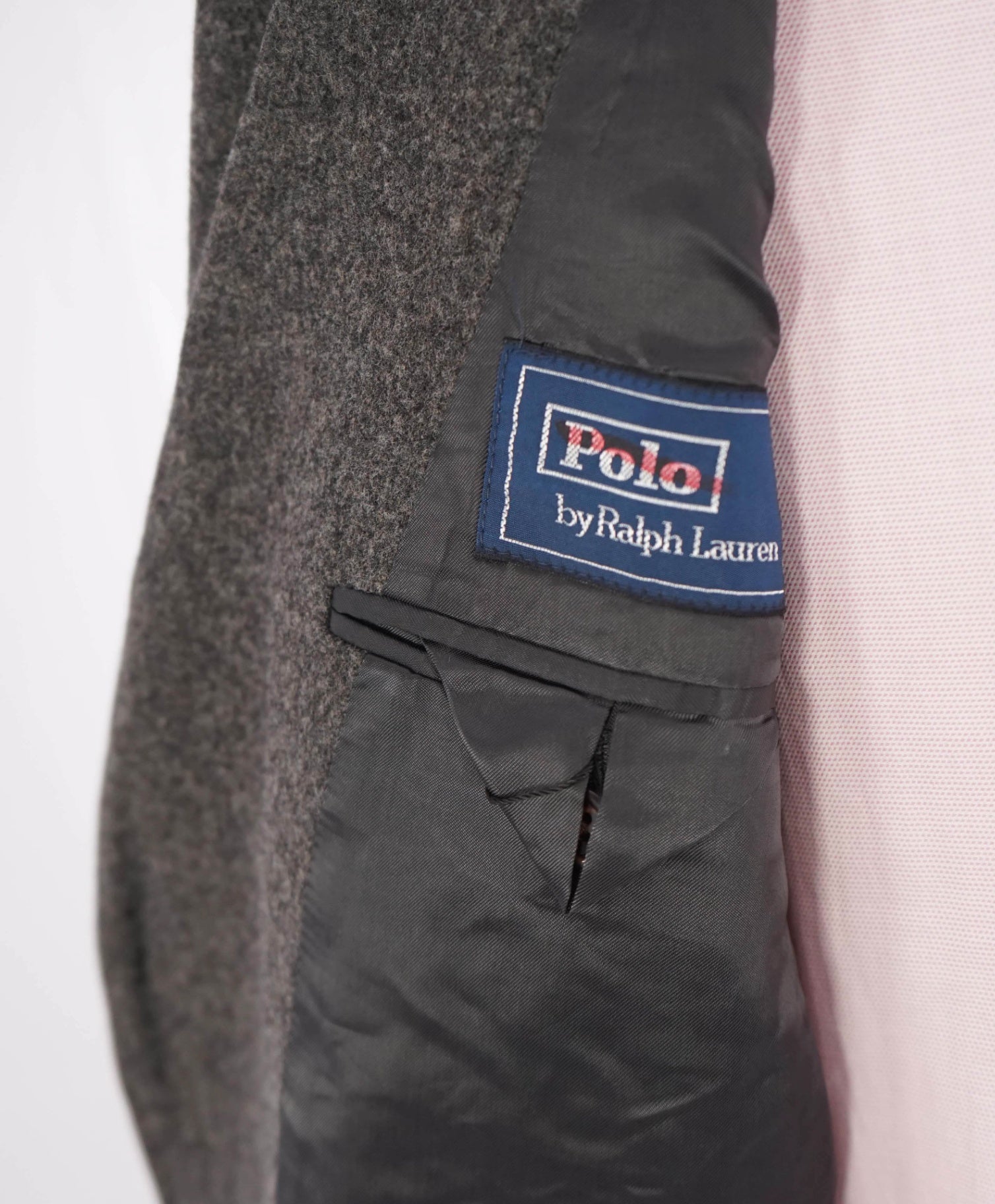 $798 POLO RALPH LAUREN - Gray Flannel Wool 2/3 Roll Lapel Blazer - 46R