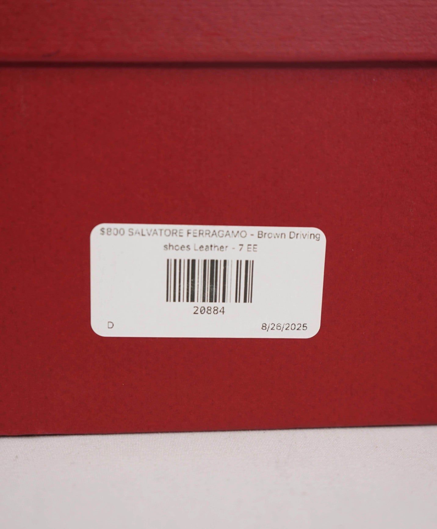 $800 FERRAGAMO - Brown Driving shoes Leather - 7 EE