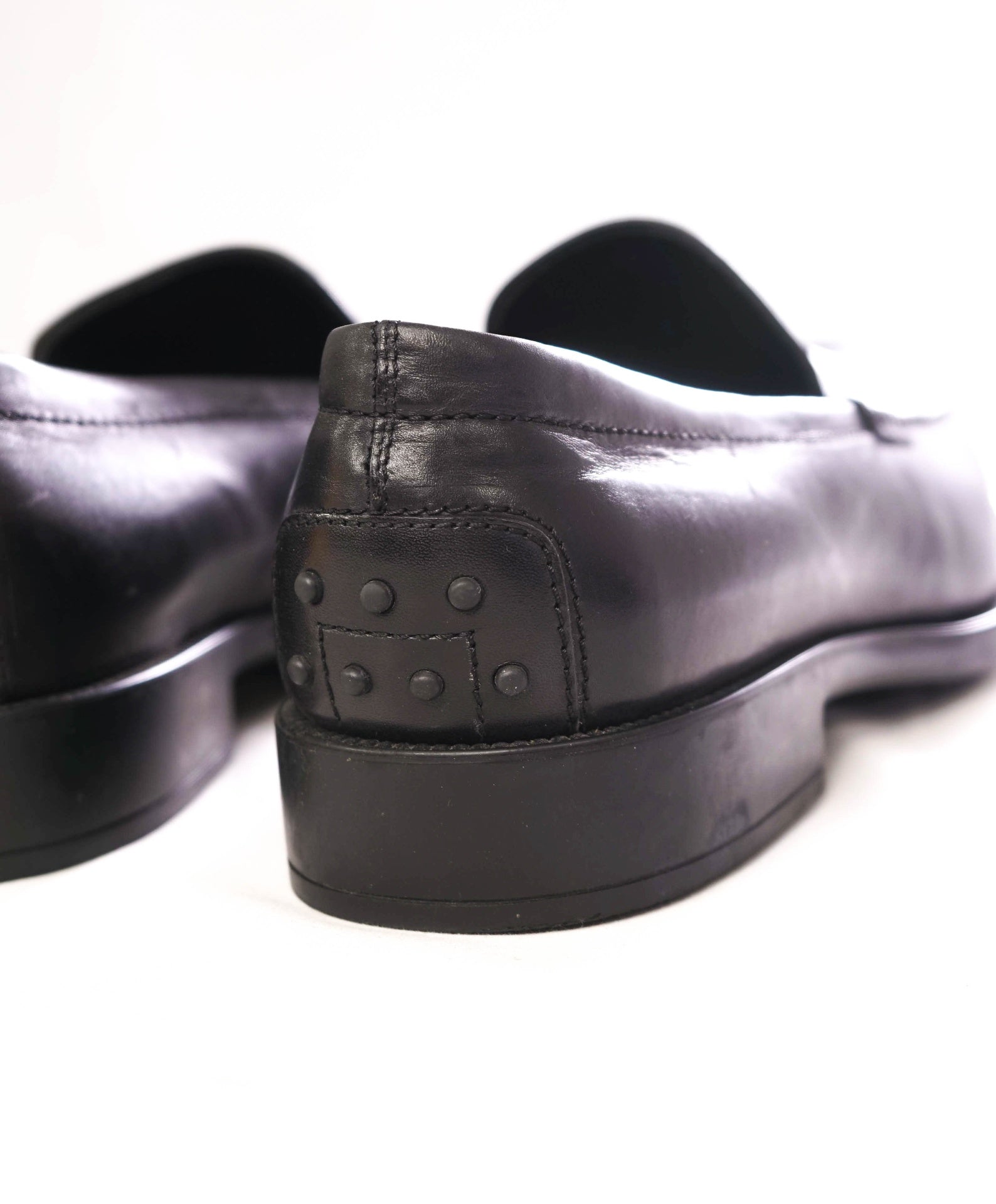 $825 TOD'S - BOSTON Black Leather Loafers - US 13.5 (12.5UK)
