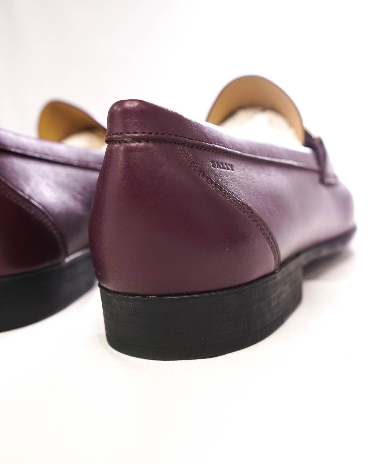 $650 BALLY - Purple Penny Loafers Leather - US 12 (UK11)