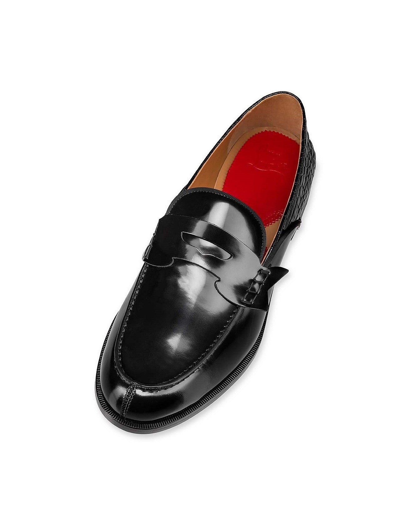 $1,595 CHRISTIAN LOUBOUTIN - Black Penny Loafers - US 7 (40EU)