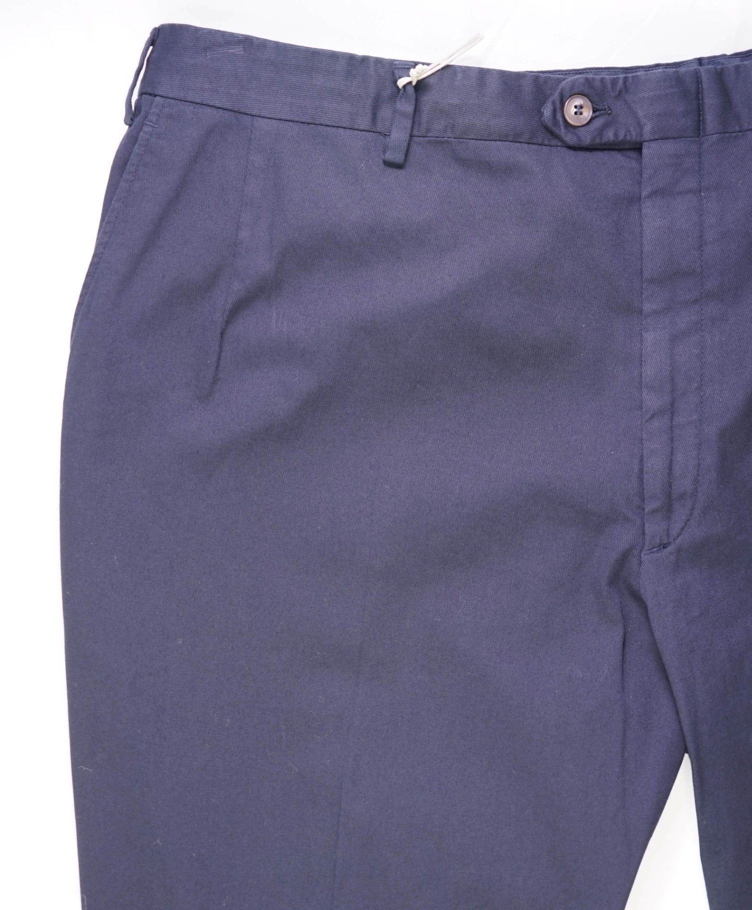 $1,095 BRIONI Solid Navy Chinos Cotton Pants 42W